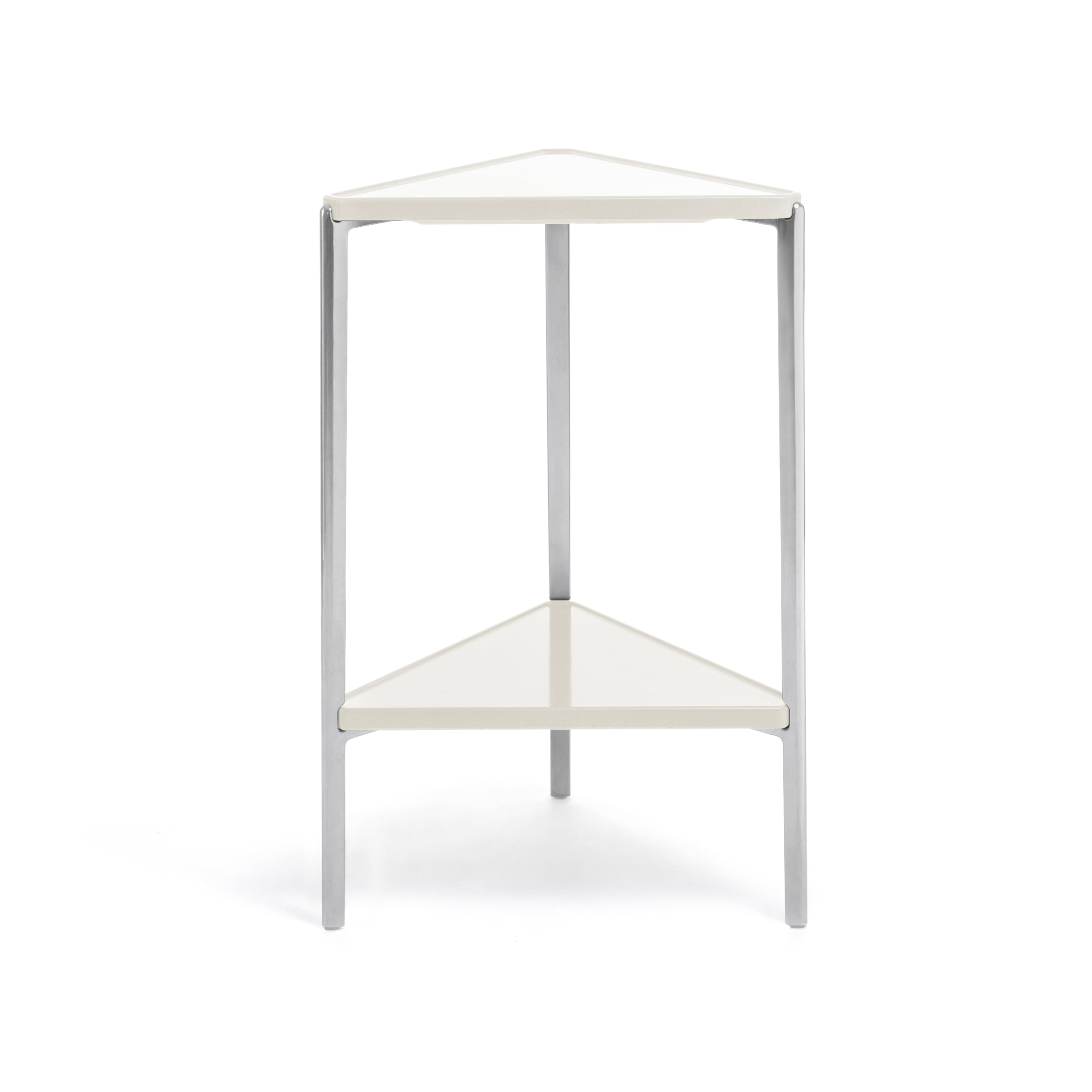 TAMBOUR cream concrete side table