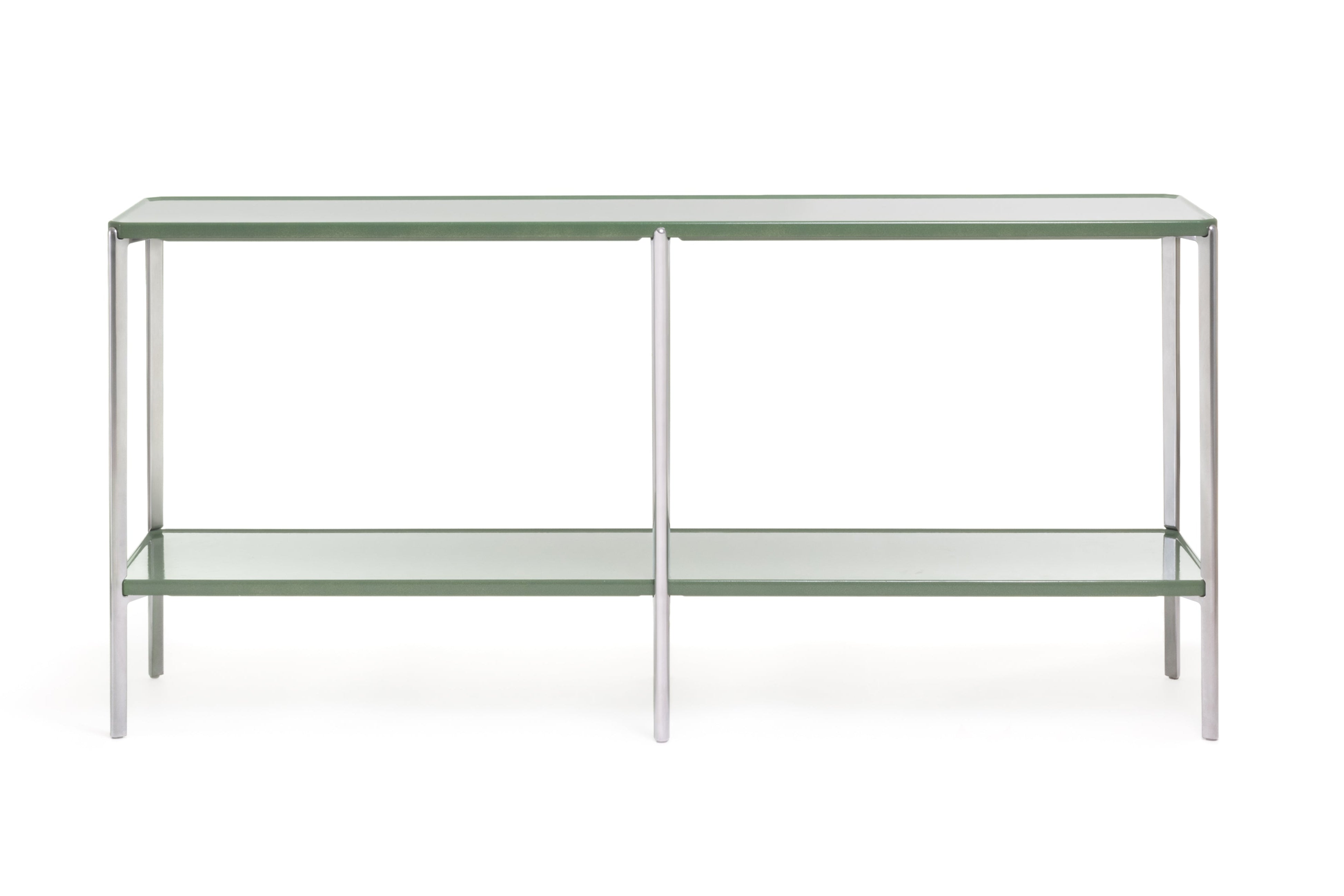 Double shelf TAMBOUR green concrete