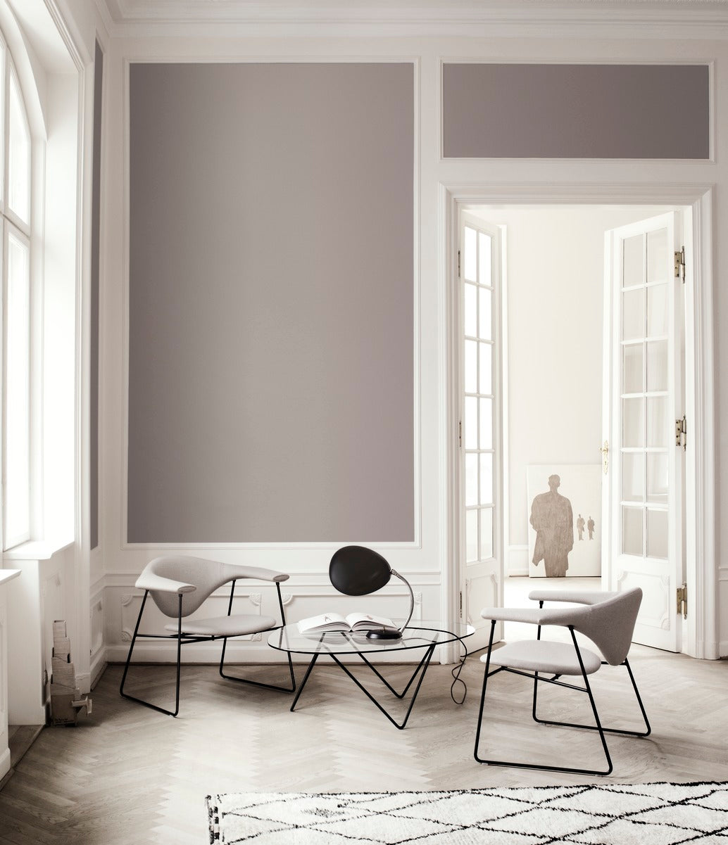 Konferenční stolek PEDRERA sklo s černým podstavcem