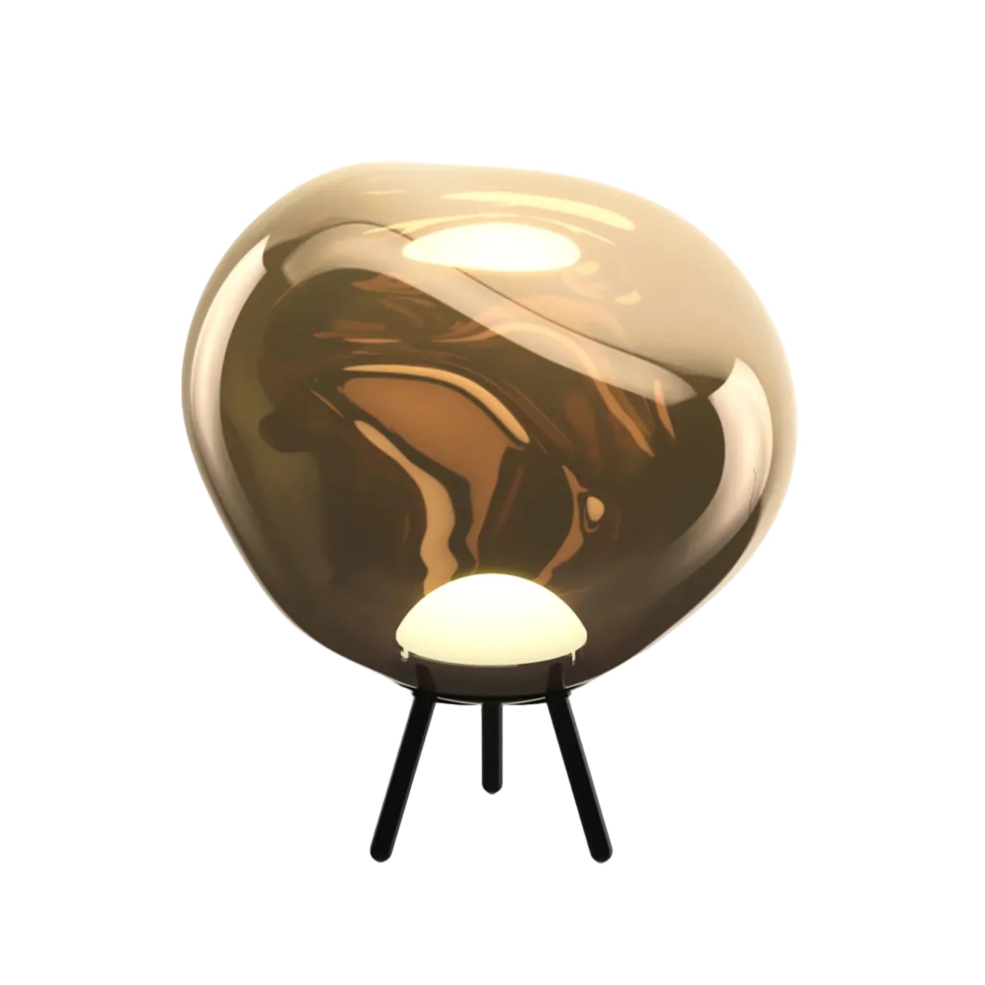 LARGE MELT Portable Lamp in Brown