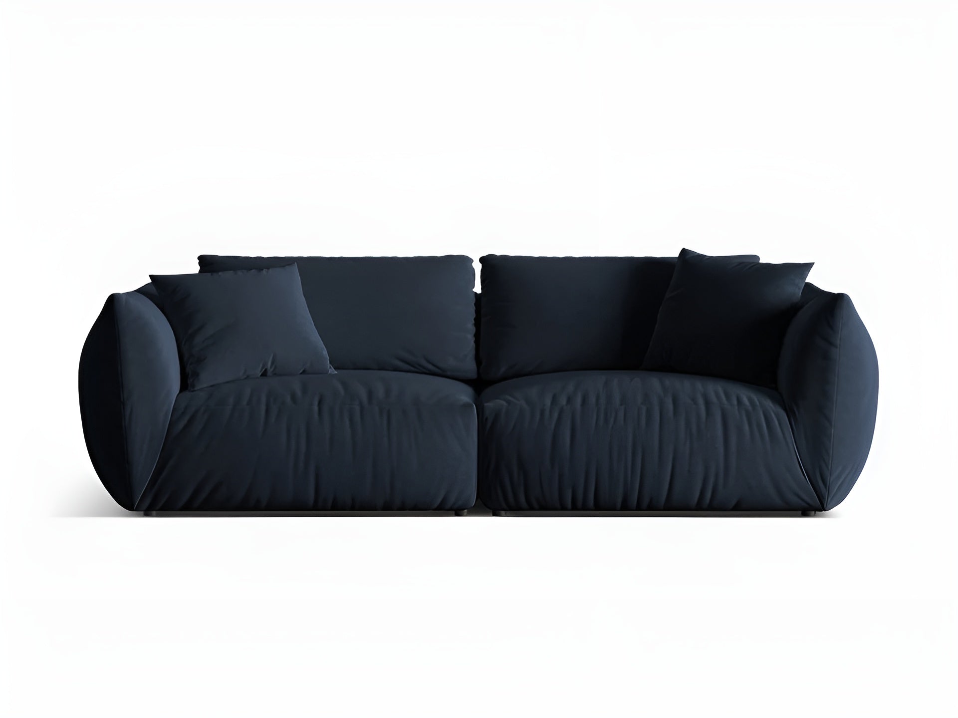 CHRIS royal blue velvet 4-seater sofa