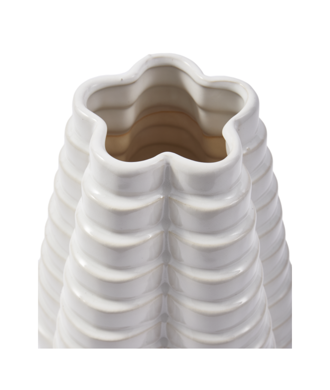 Váza MILLE-FEUILLE bílá