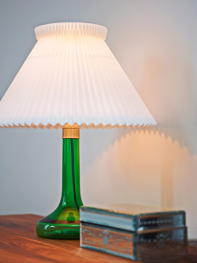 Table lamp MODEL 343 white with green base