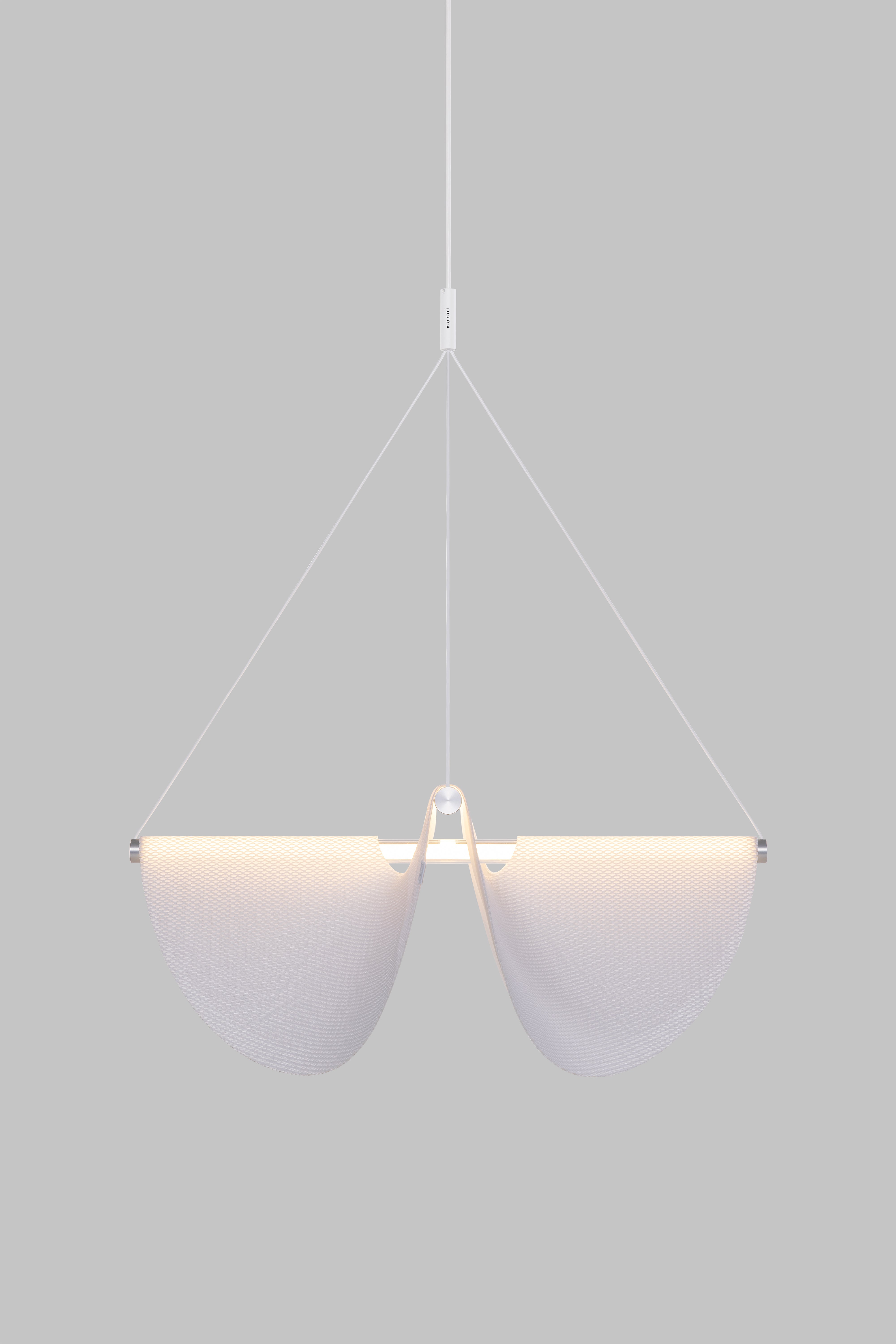 Závěsné svítidlo DRAPE LIGHT s drapovanou tkaninou