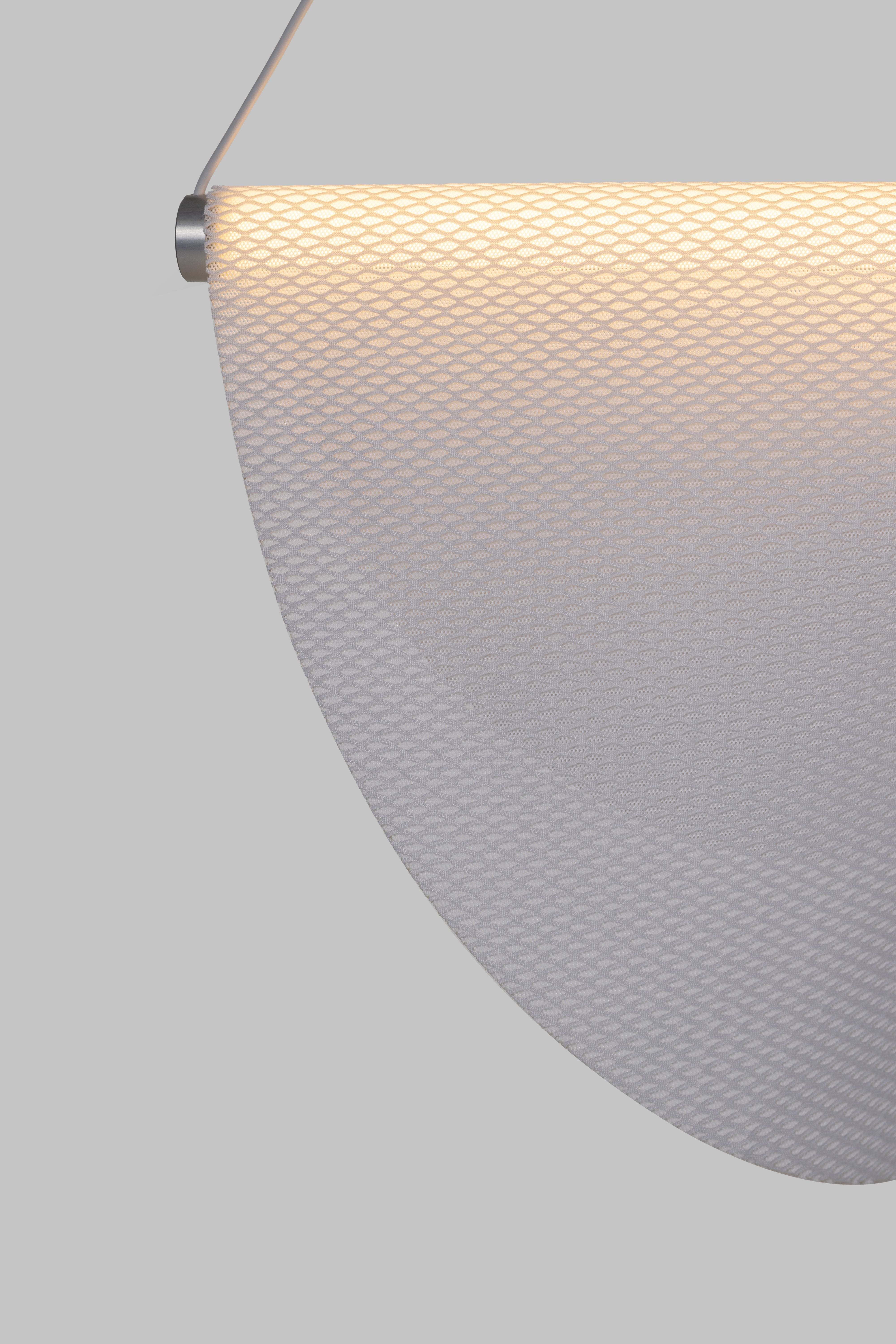 Závěsné svítidlo DRAPE LIGHT s drapovanou tkaninou