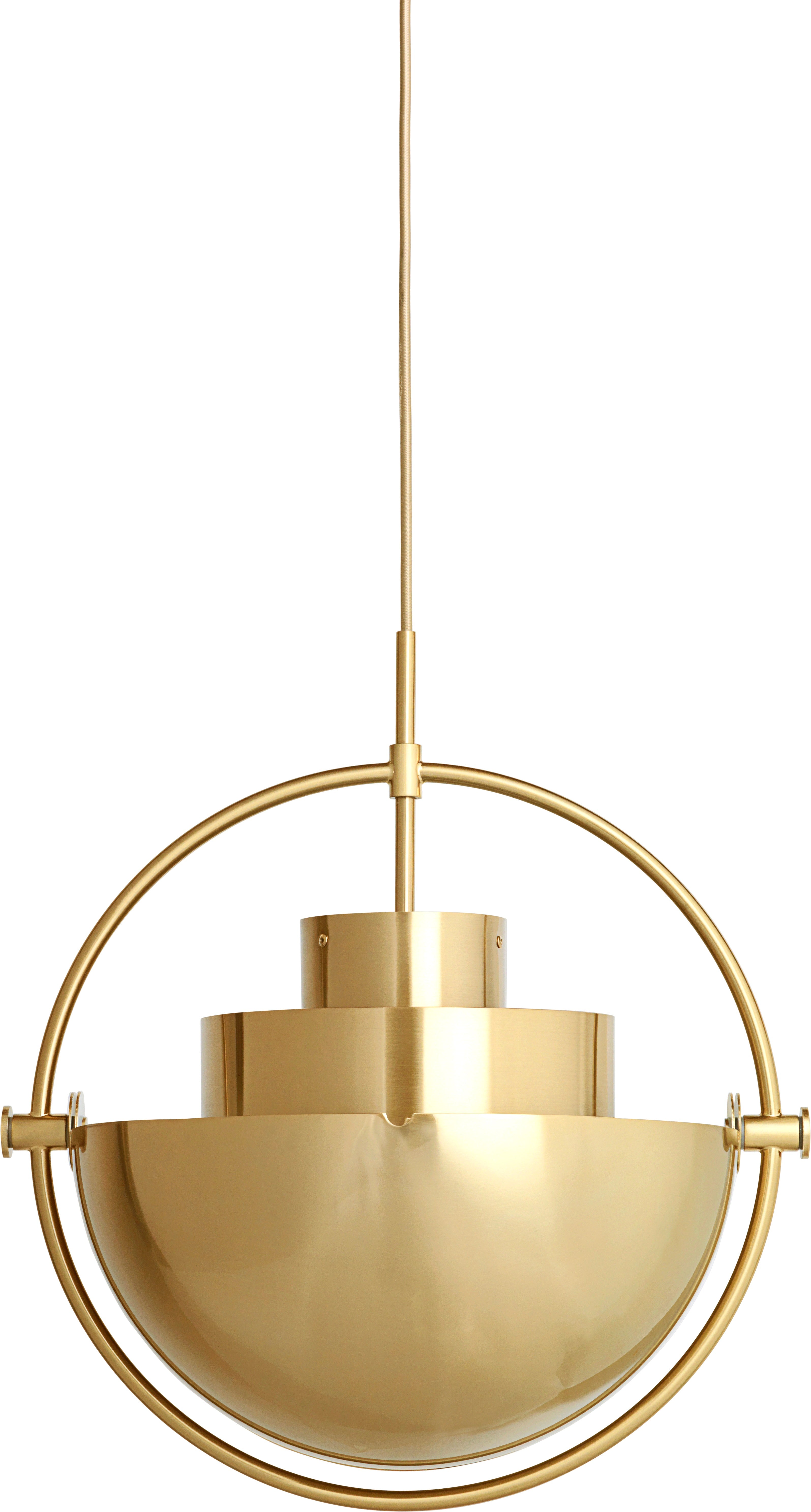 Závěsné svítidlo MULTI-LITE mosazné