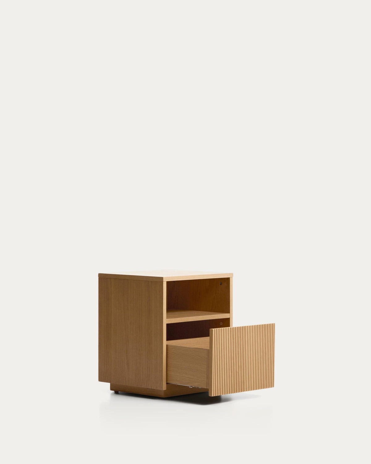 Szafka nocna HELVINE z szufladą fornir dębowy – ujęcie 8