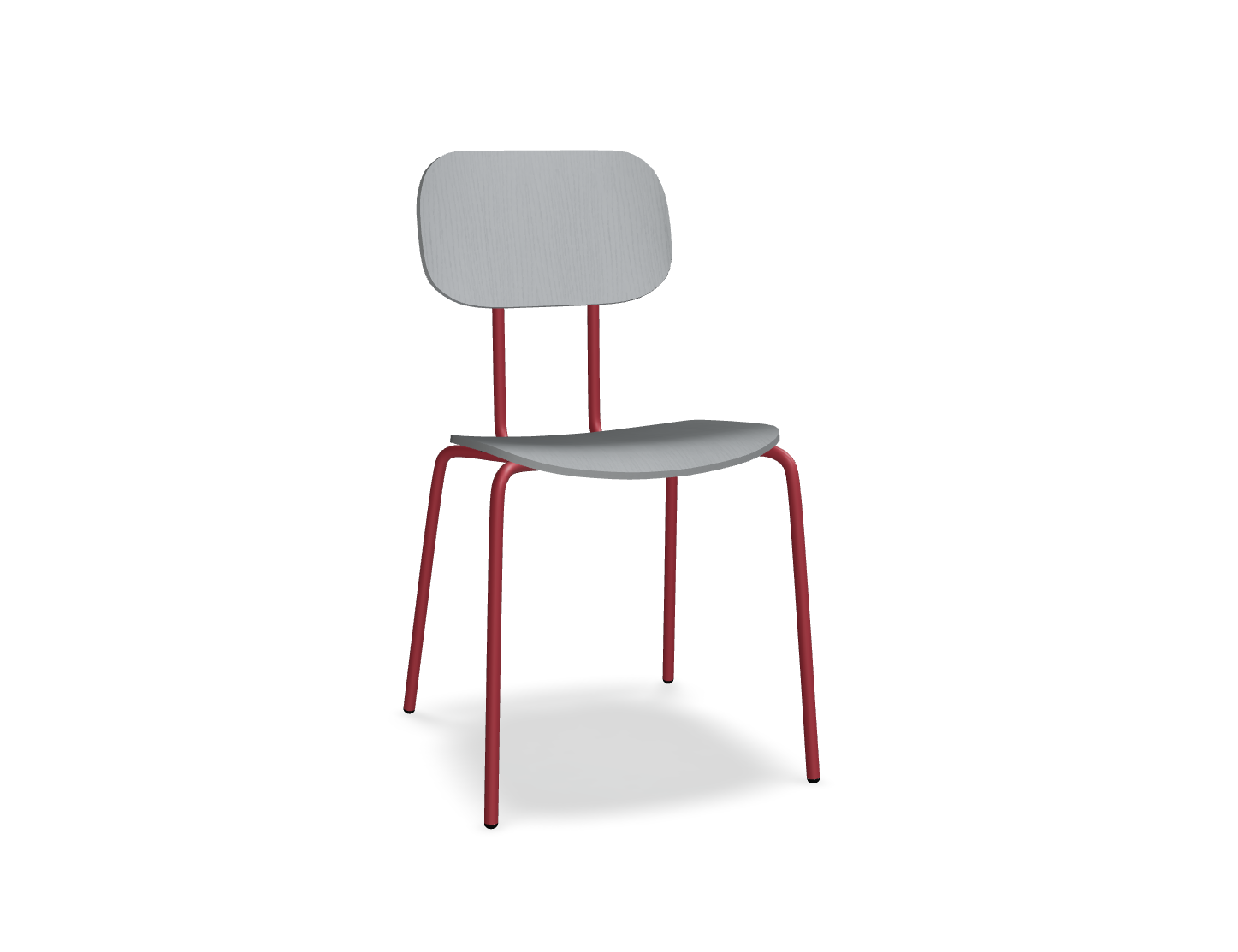 Krzesło NEW SCHOOL czerwona podstawa – styl nowoczesny