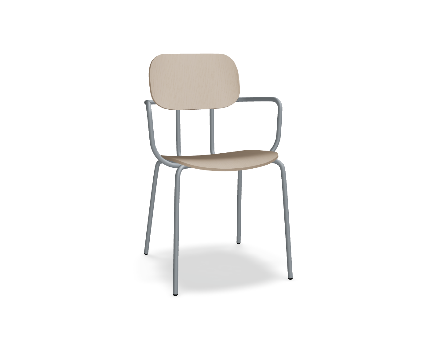 Krzesło NEW SCHOOL ciemnoszara podstawa – .mdd