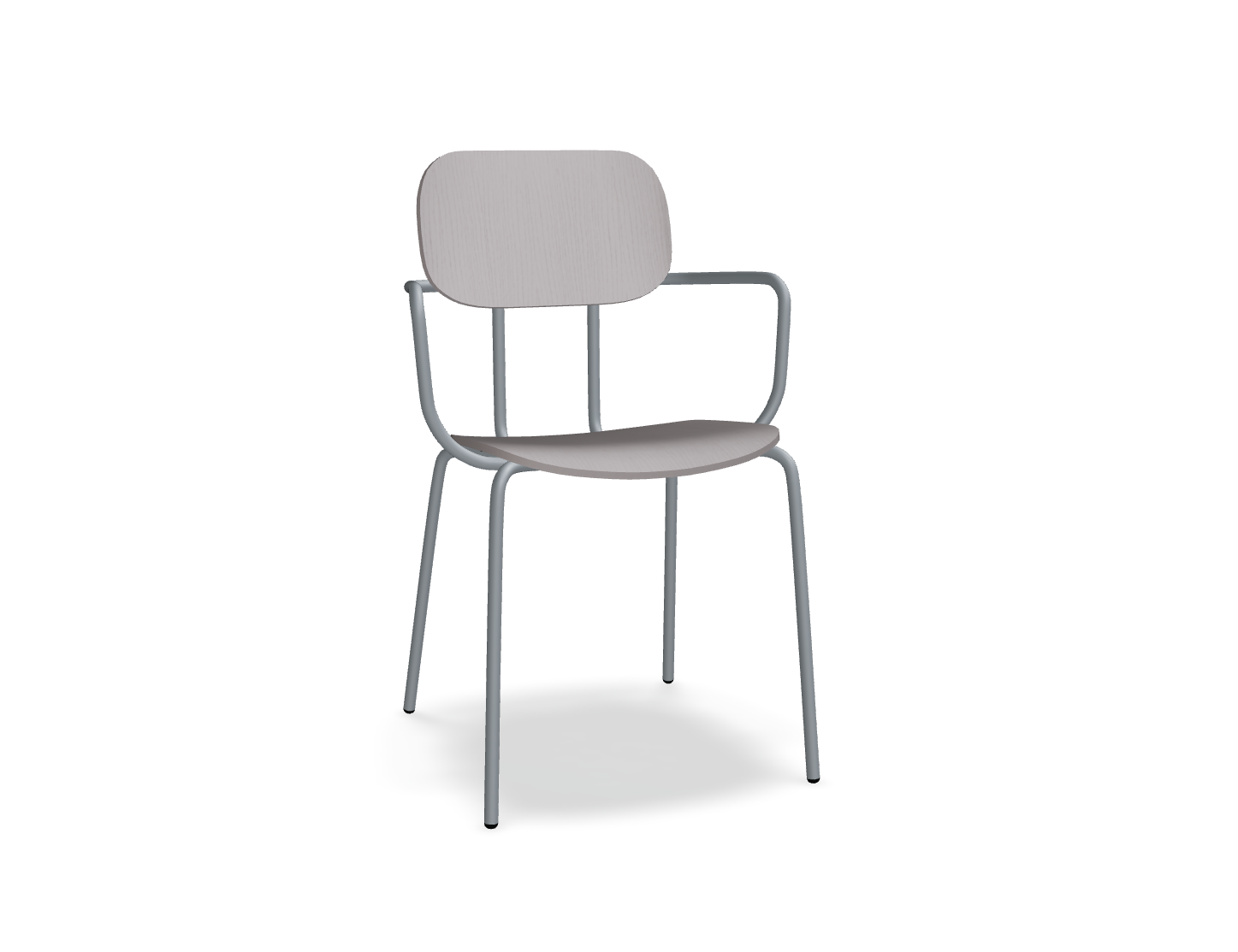 Krzesło NEW SCHOOL ciemnoszara podstawa – .mdd