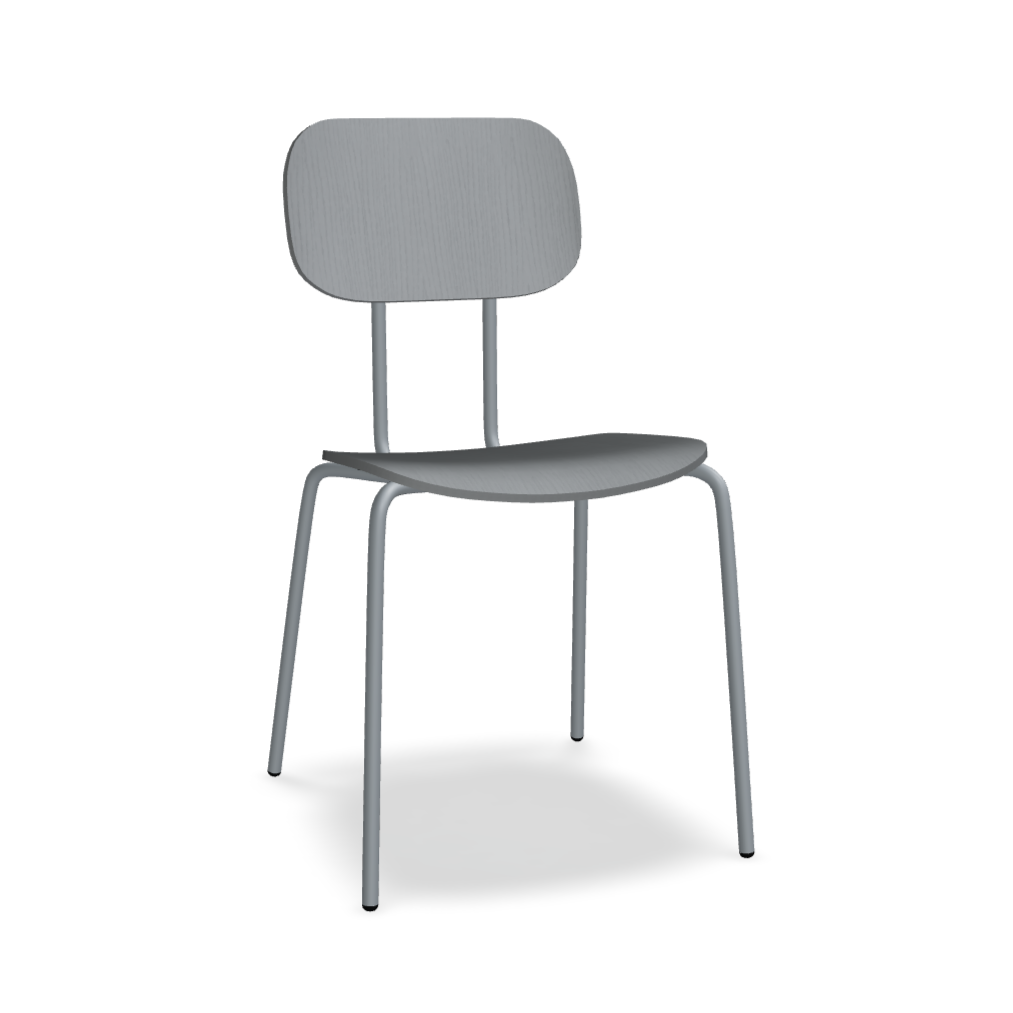 Krzesło NEW SCHOOL ciemnoszara podstawa – .mdd