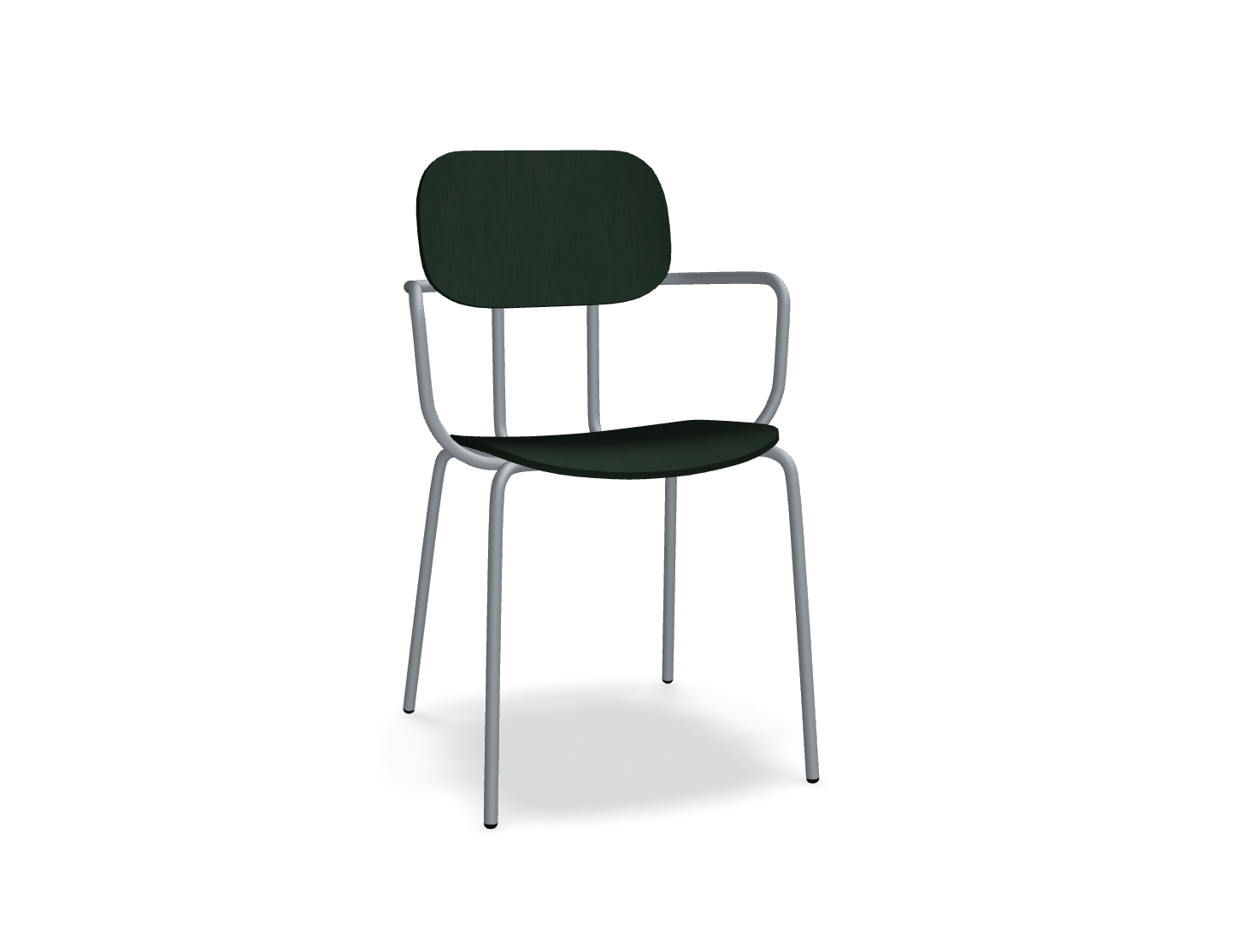 Krzesło NEW SCHOOL ciemnoszara podstawa – .mdd