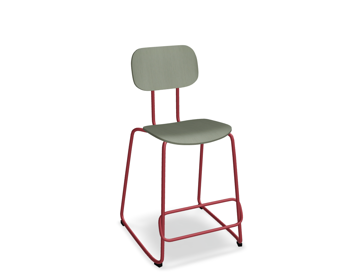 Hoker NEW SCHOOL czerwona podstawa do kuchni – .mdd