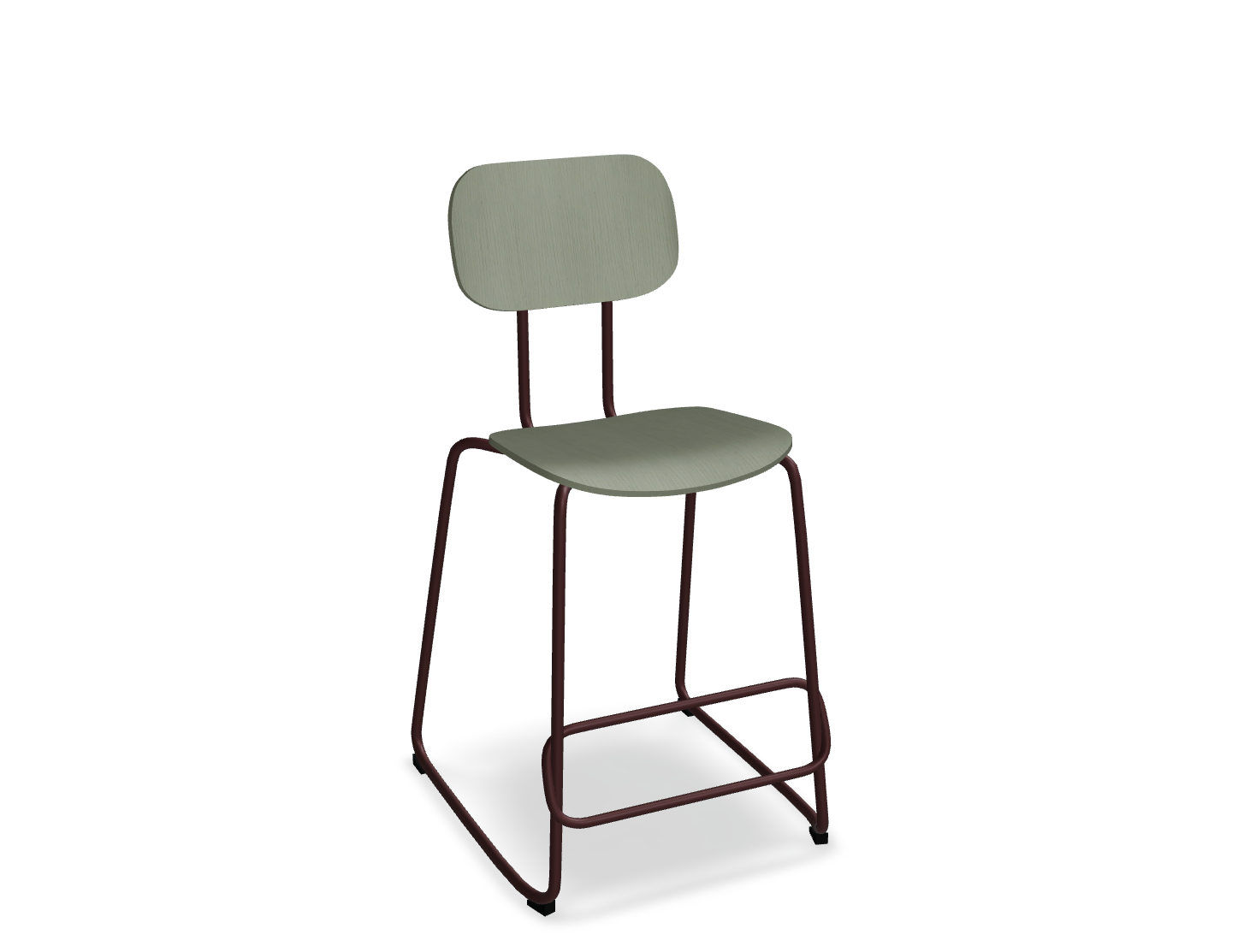 Hoker NEW SCHOOL bordowa podstawa do kuchni – .mdd
