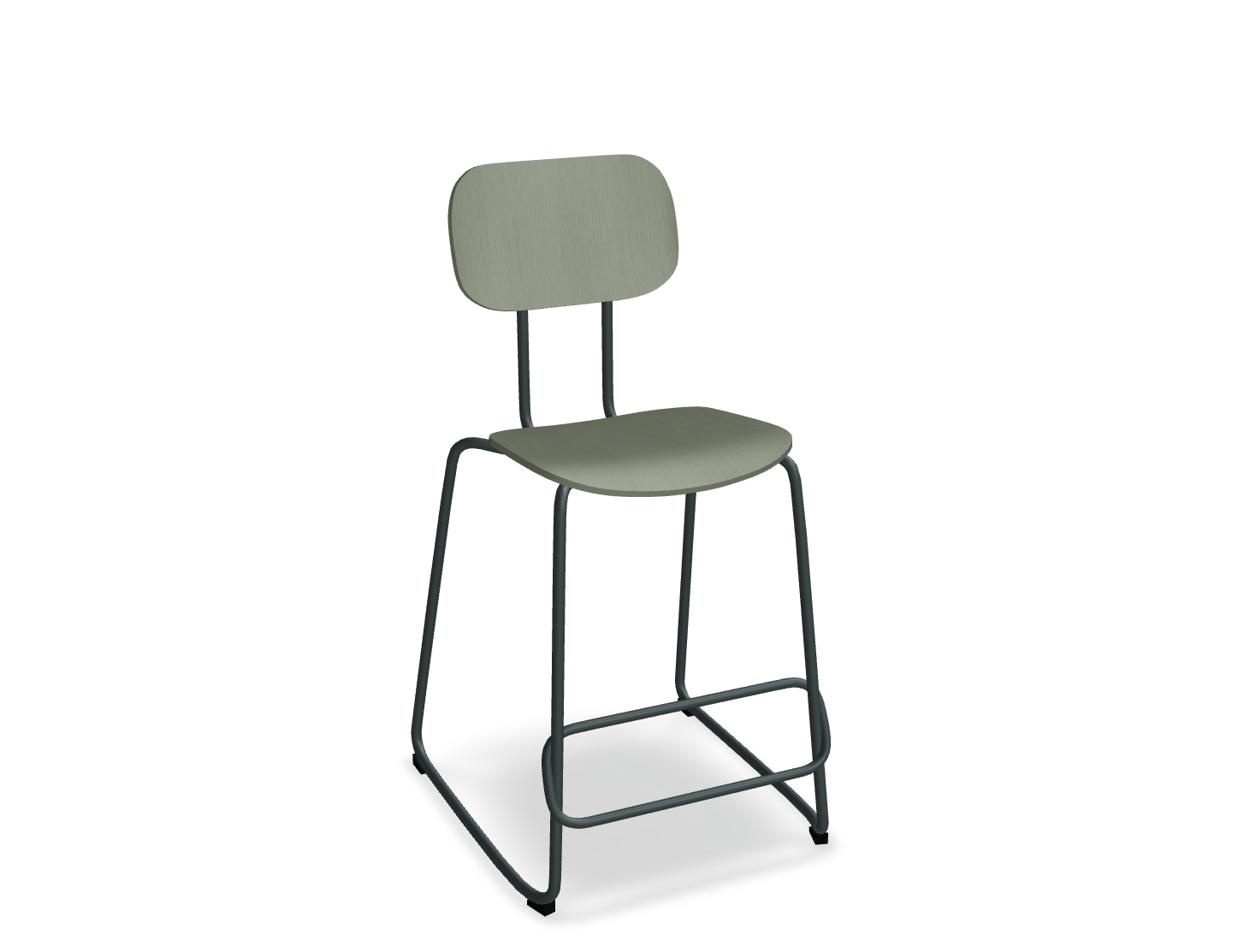 Hoker NEW SCHOOL ciemnozielona podstawa do kuchni – .mdd