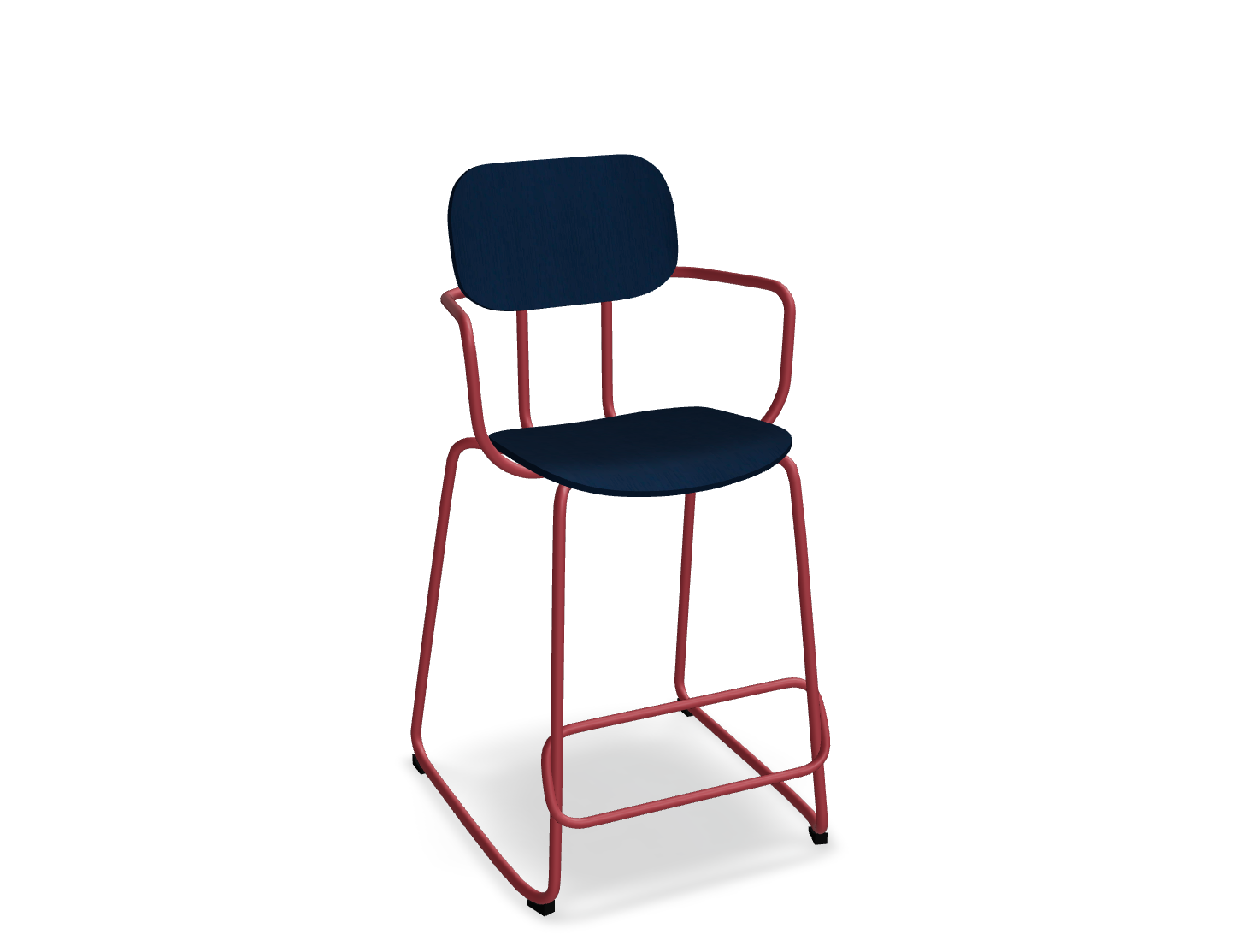 Hoker NEW SCHOOL czerwona podstawa – metal, .mdd