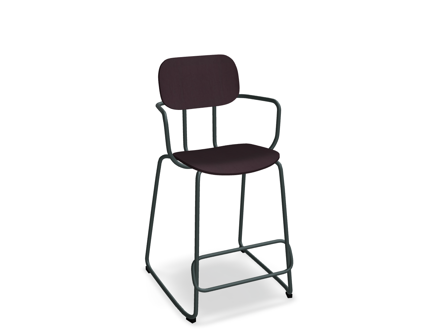 Hoker NEW SCHOOL ciemnozielona podstawa do kuchni – .mdd