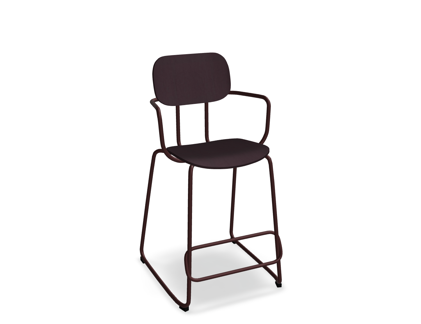 Hoker NEW SCHOOL bordowa podstawa – metal, .mdd