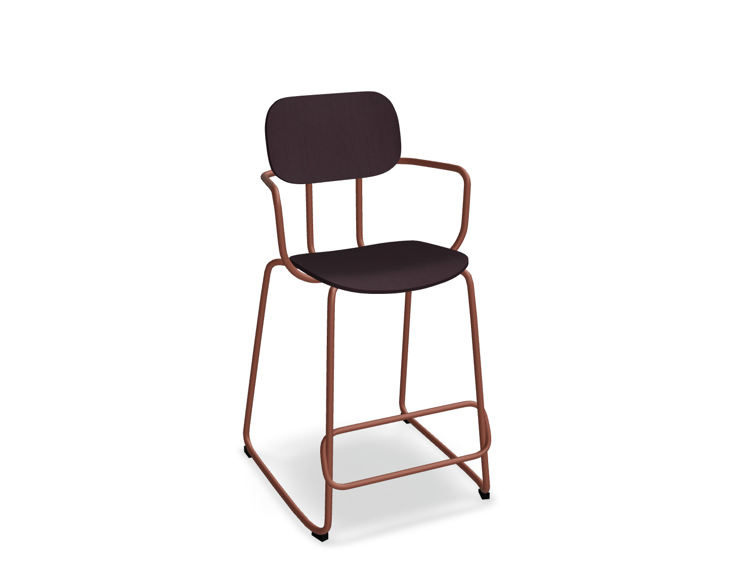 Hoker NEW SCHOOL ceglasta podstawa – styl nowoczesny