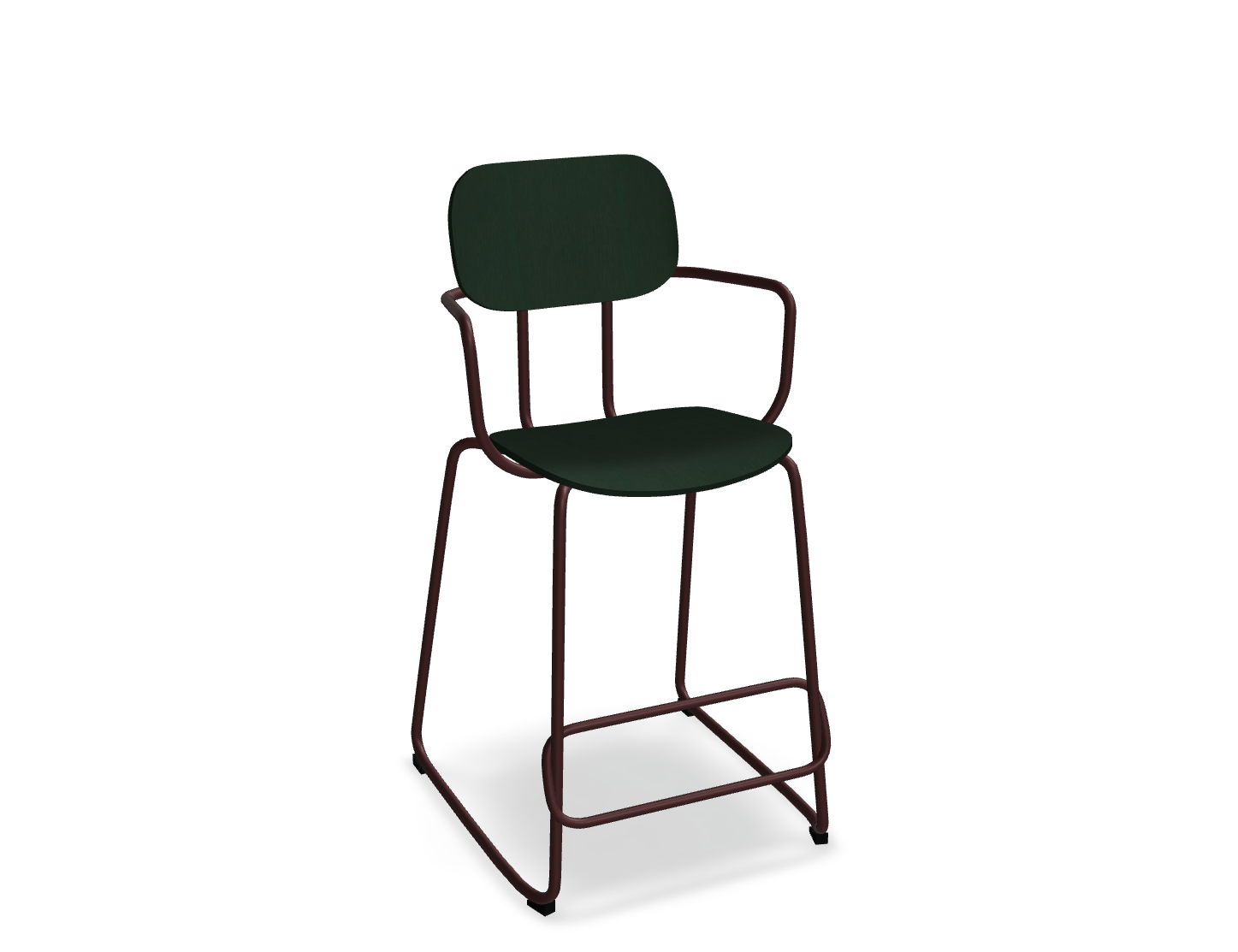 Hoker NEW SCHOOL bordowa podstawa do kuchni – .mdd