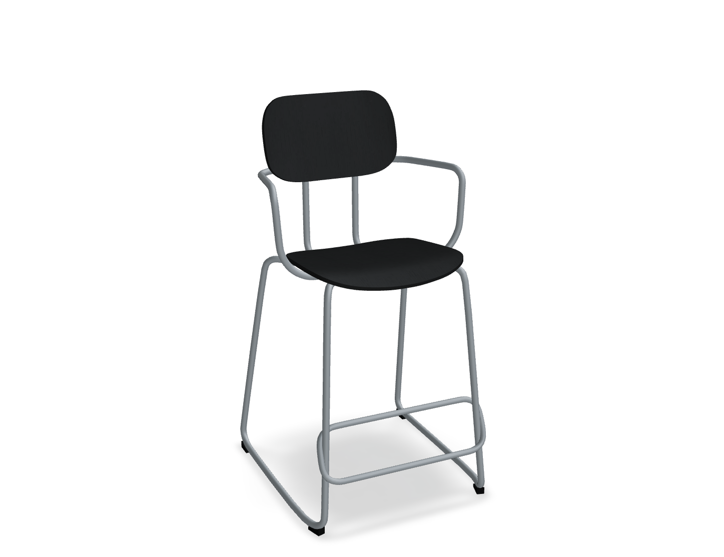 Hoker NEW SCHOOL ciemnoszara podstawa do kuchni – styl nowoczesny