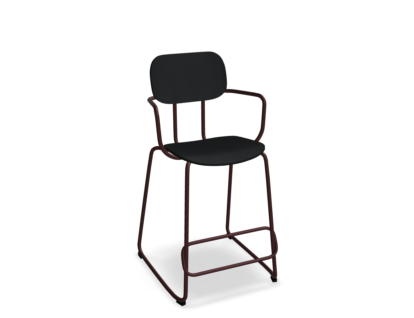 Hoker NEW SCHOOL bordowa podstawa do kuchni – styl nowoczesny