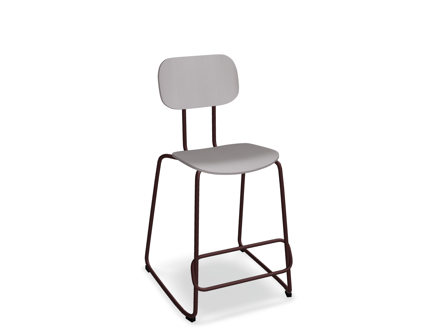 Hoker NEW SCHOOL bordowa podstawa do kuchni – styl nowoczesny