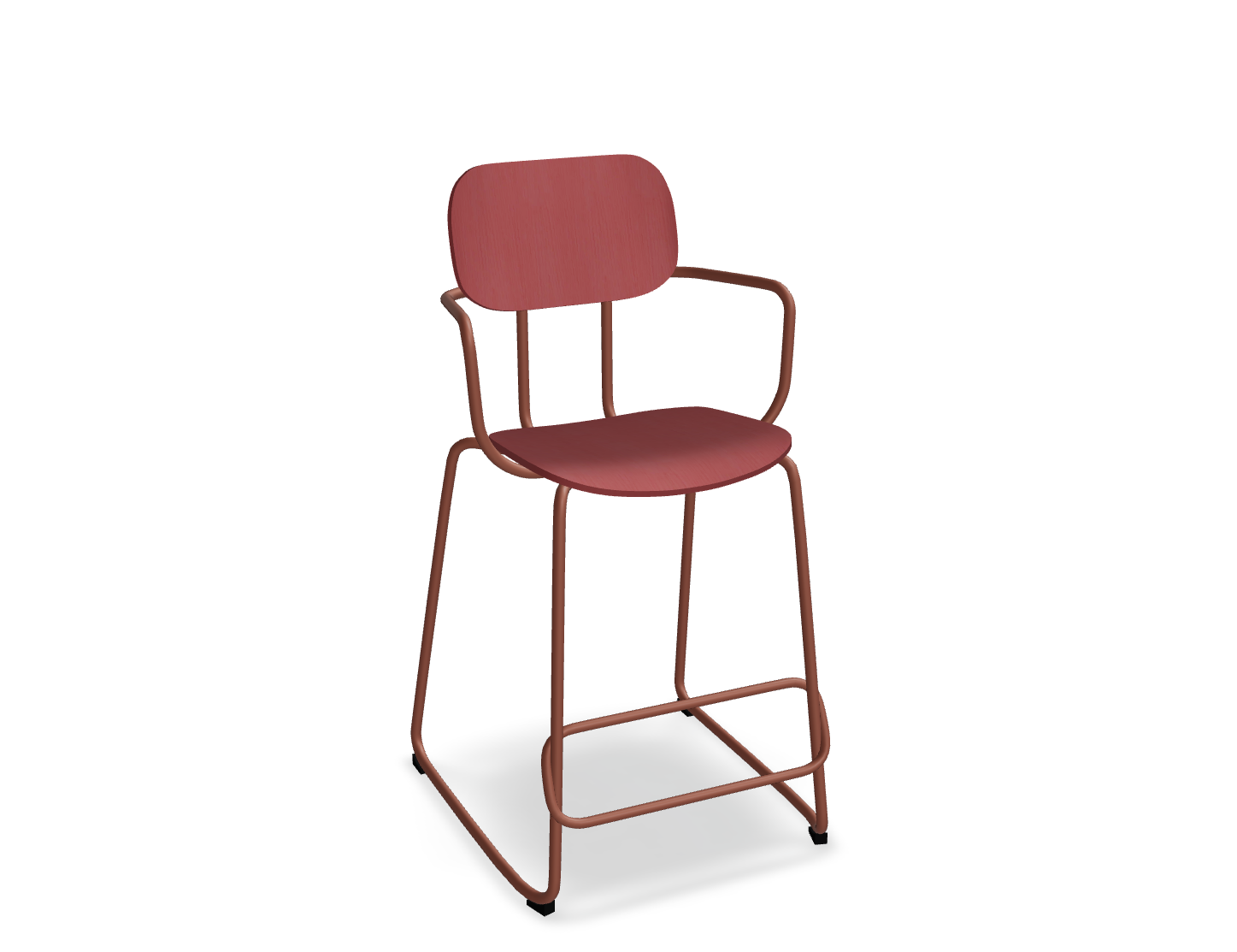 Hoker NEW SCHOOL ceglasta podstawa do kuchni – styl nowoczesny