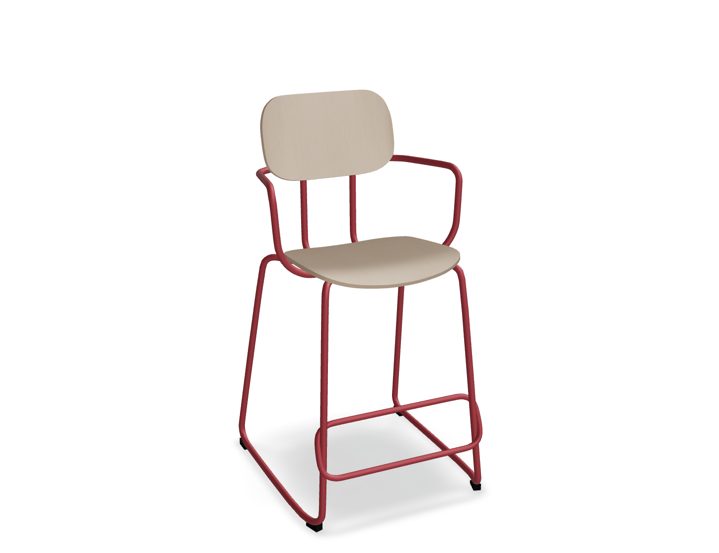 Hoker NEW SCHOOL czerwona podstawa – metal
