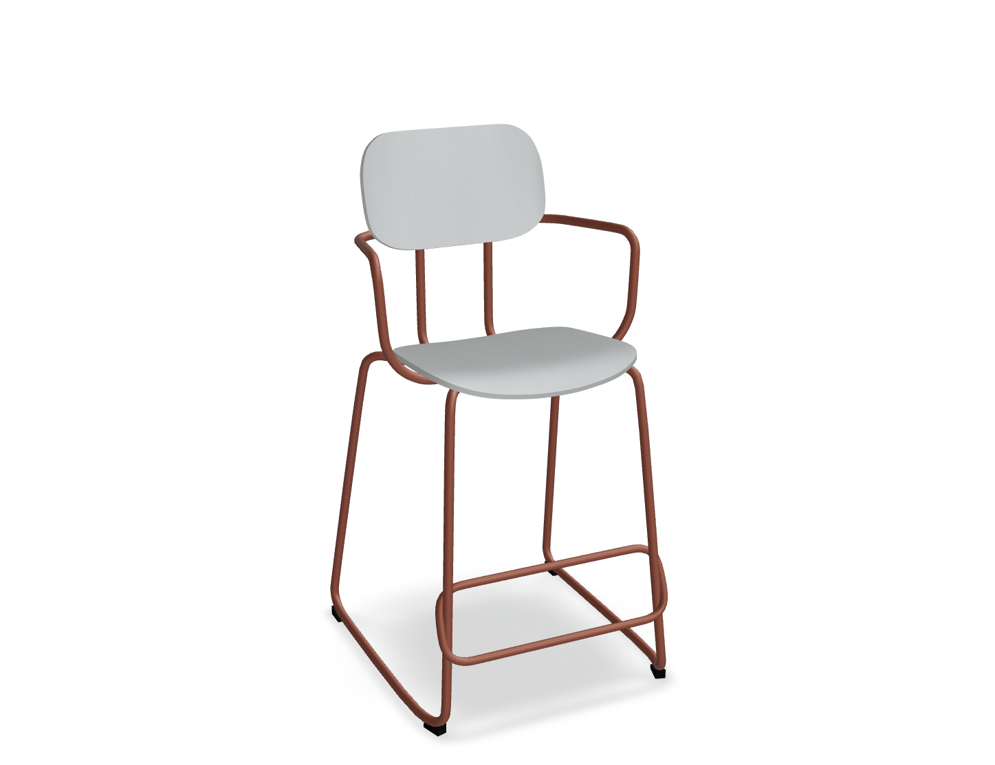 Hoker NEW SCHOOL ceglasta podstawa – metal