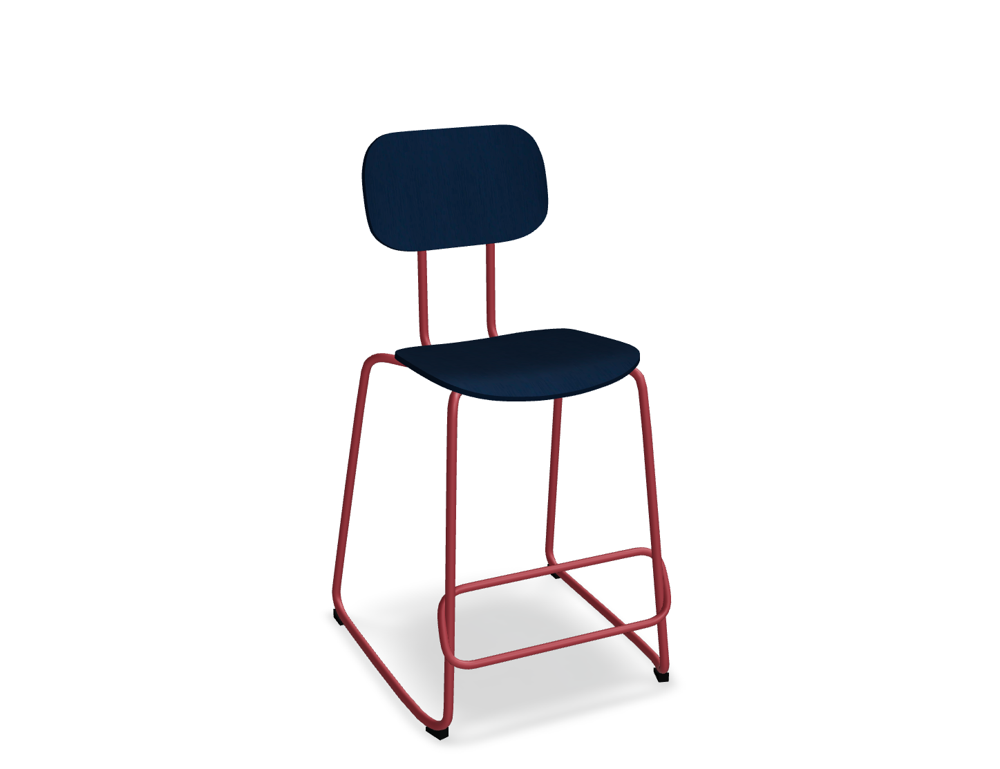 Hoker NEW SCHOOL czerwona podstawa – styl nowoczesny