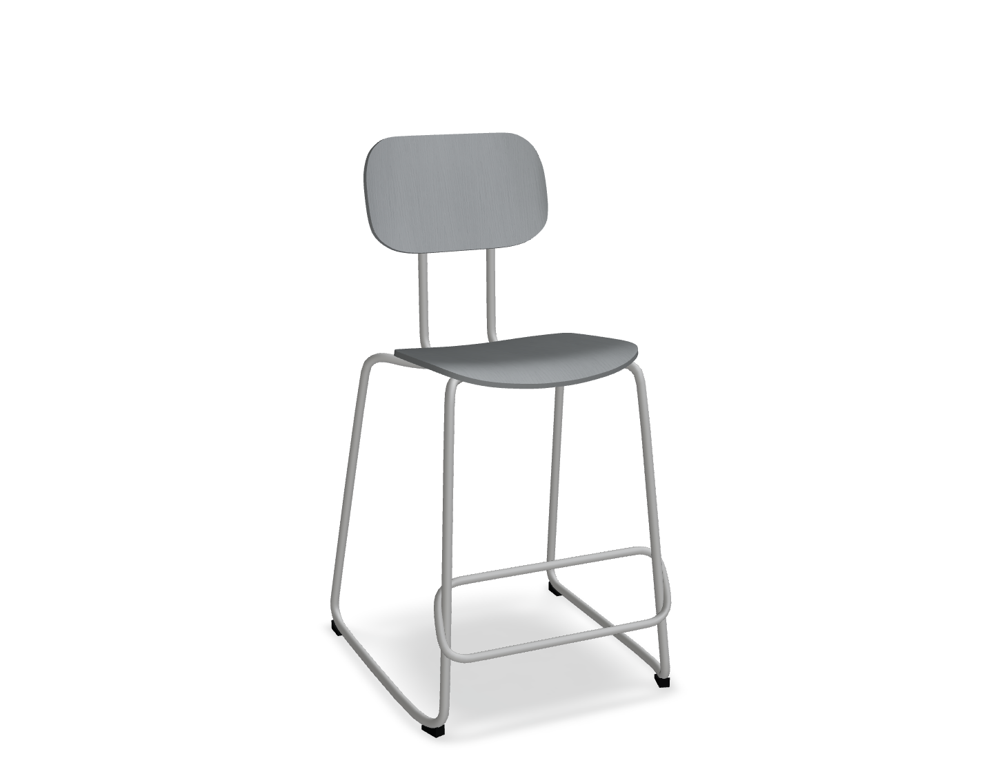 Hoker NEW SCHOOL jasnoszara podstawa do kuchni – styl nowoczesny