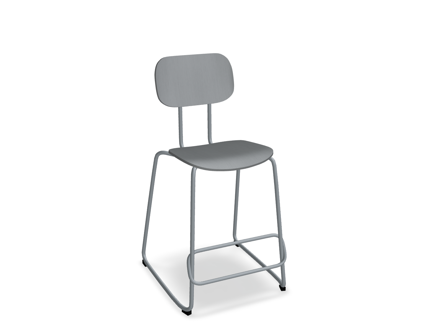 Hoker NEW SCHOOL ciemnoszara podstawa – styl nowoczesny