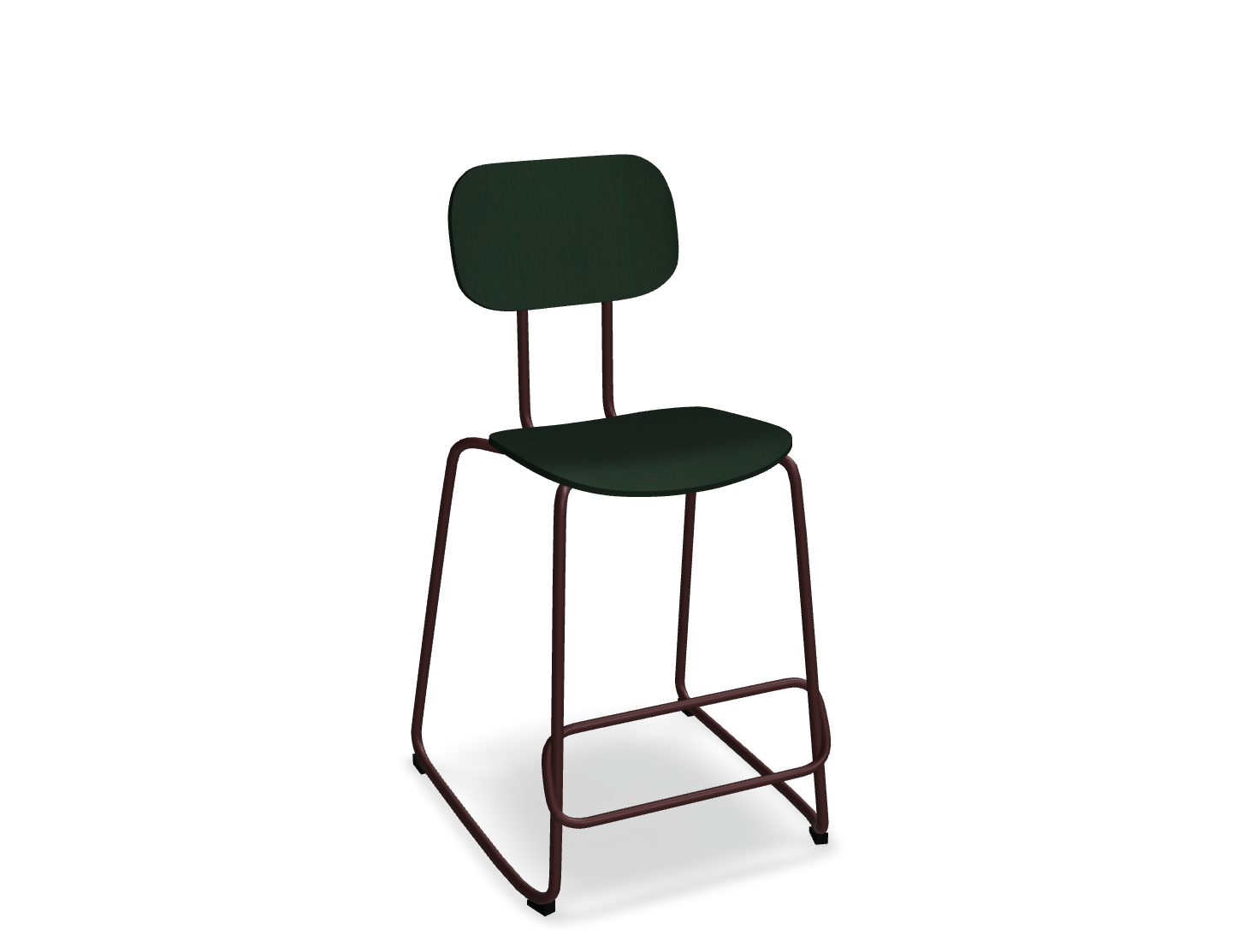 Hoker NEW SCHOOL bordowa podstawa – metal