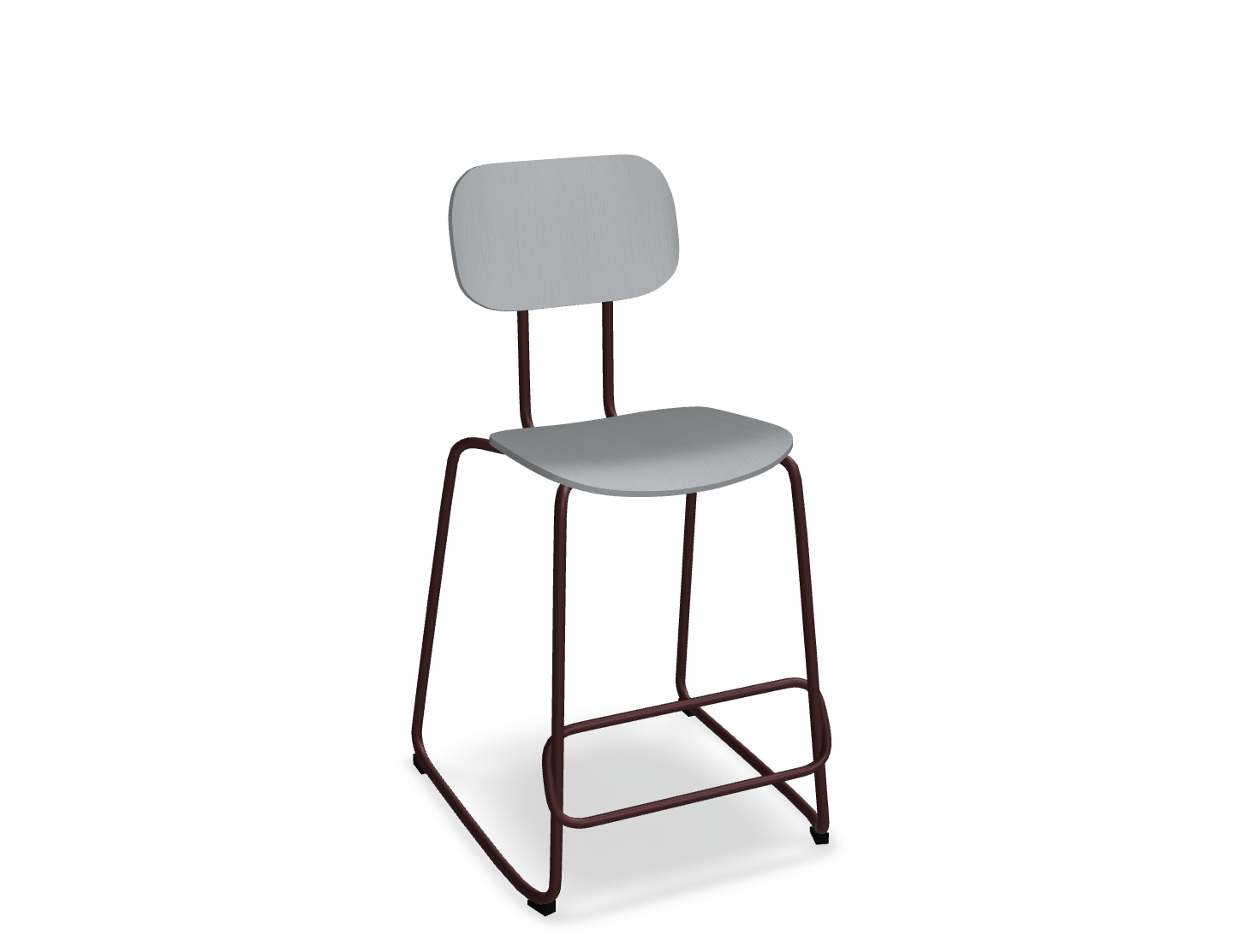 Hoker NEW SCHOOL bordowa podstawa do kuchni – styl nowoczesny