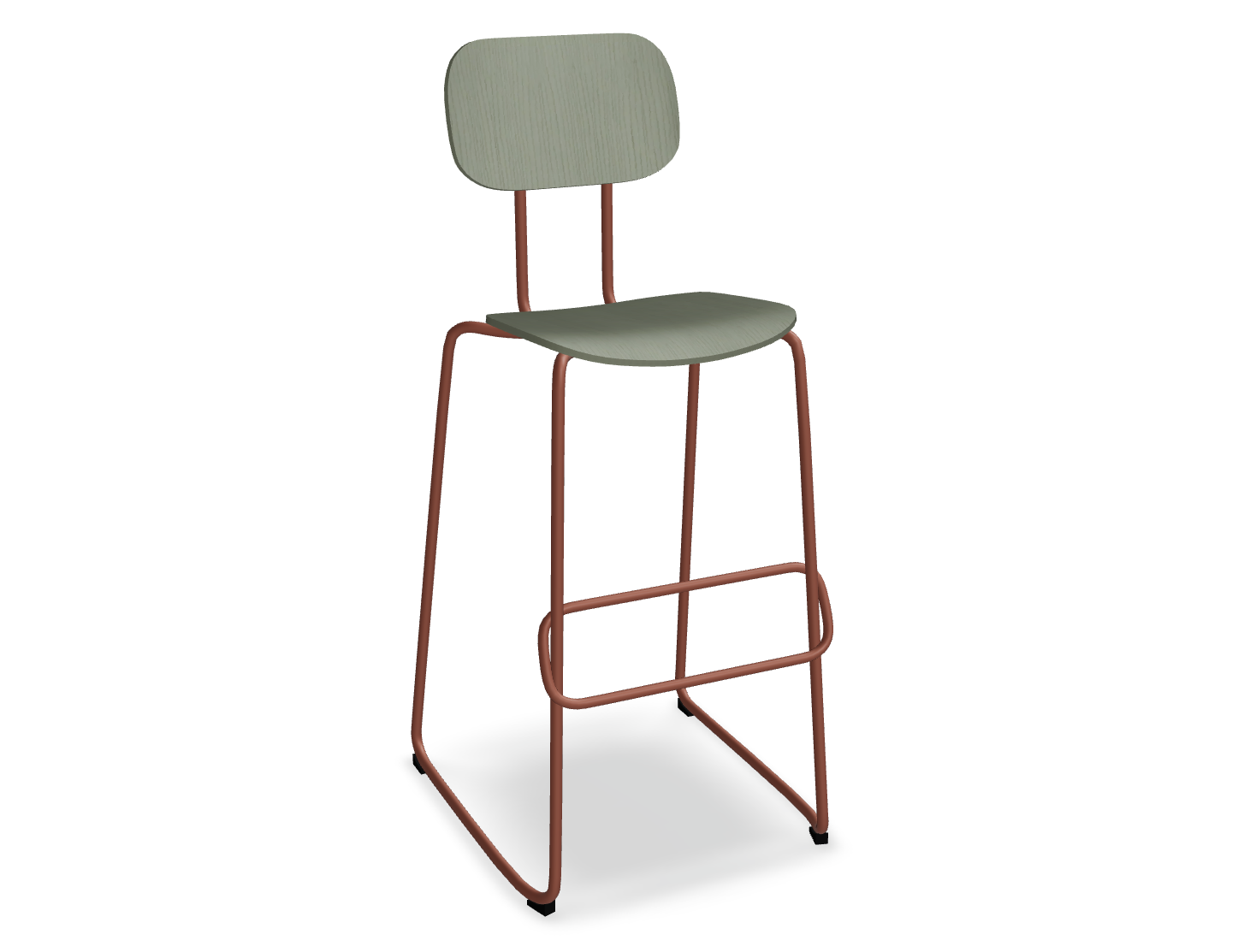 Hoker NEW SCHOOL ceglasta podstawa – metal