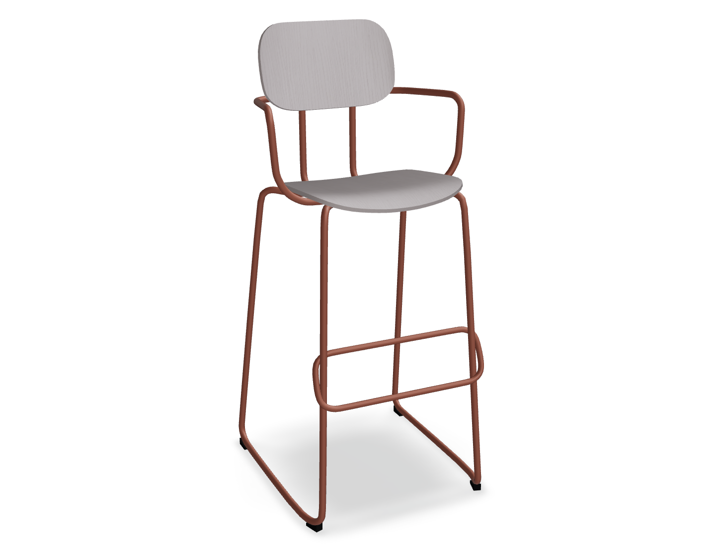Hoker NEW SCHOOL ceglasta podstawa do kuchni – styl nowoczesny
