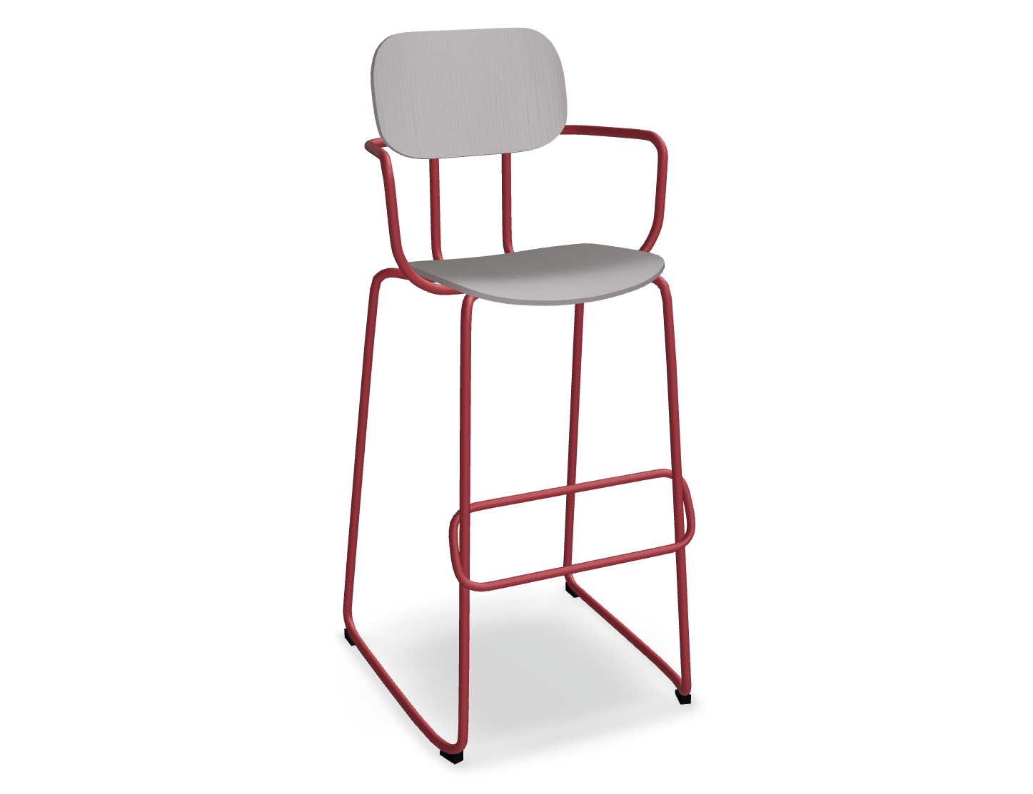 Hoker NEW SCHOOL czerwona podstawa do kuchni – .mdd