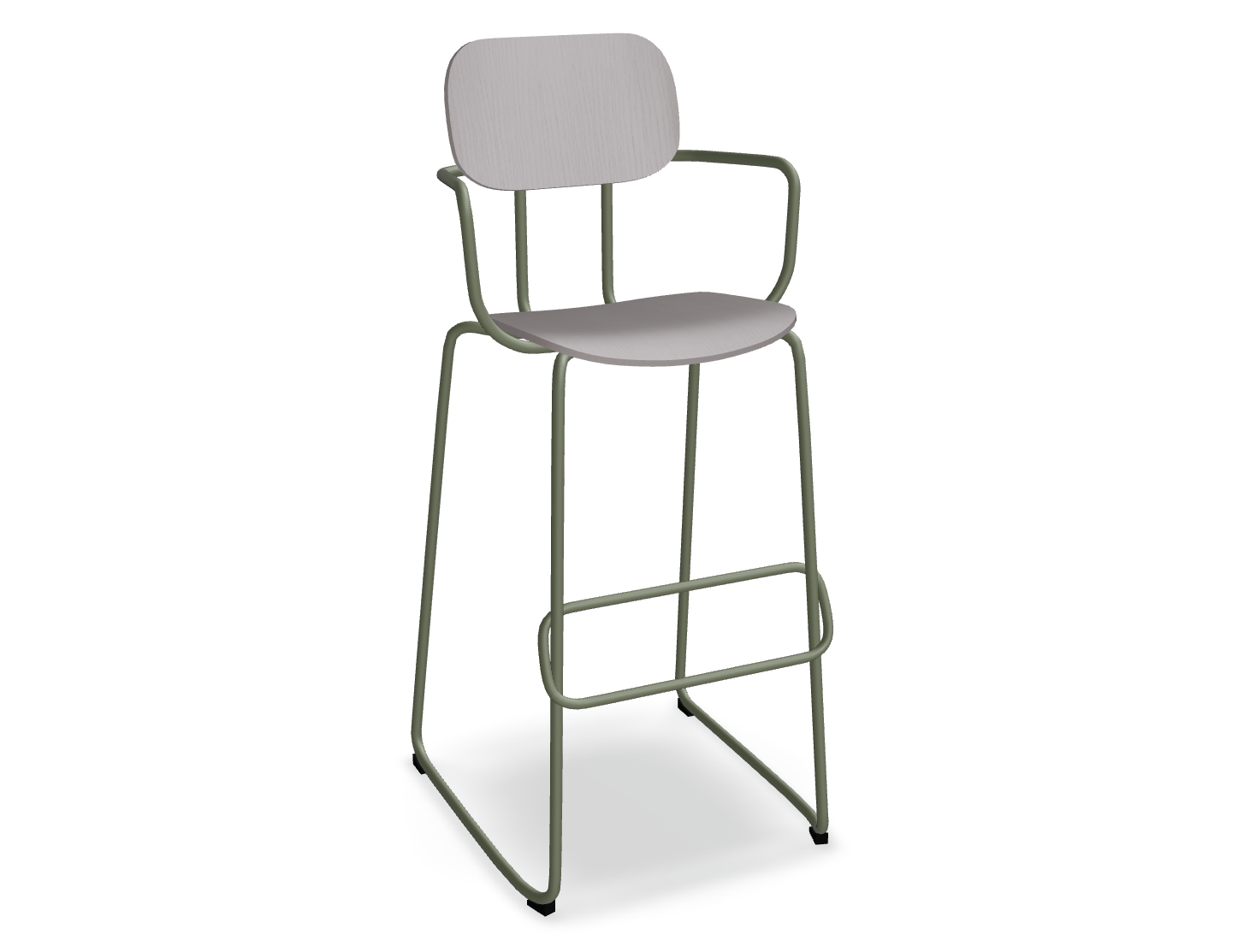 Hoker NEW SCHOOL oliwkowa podstawa – styl nowoczesny