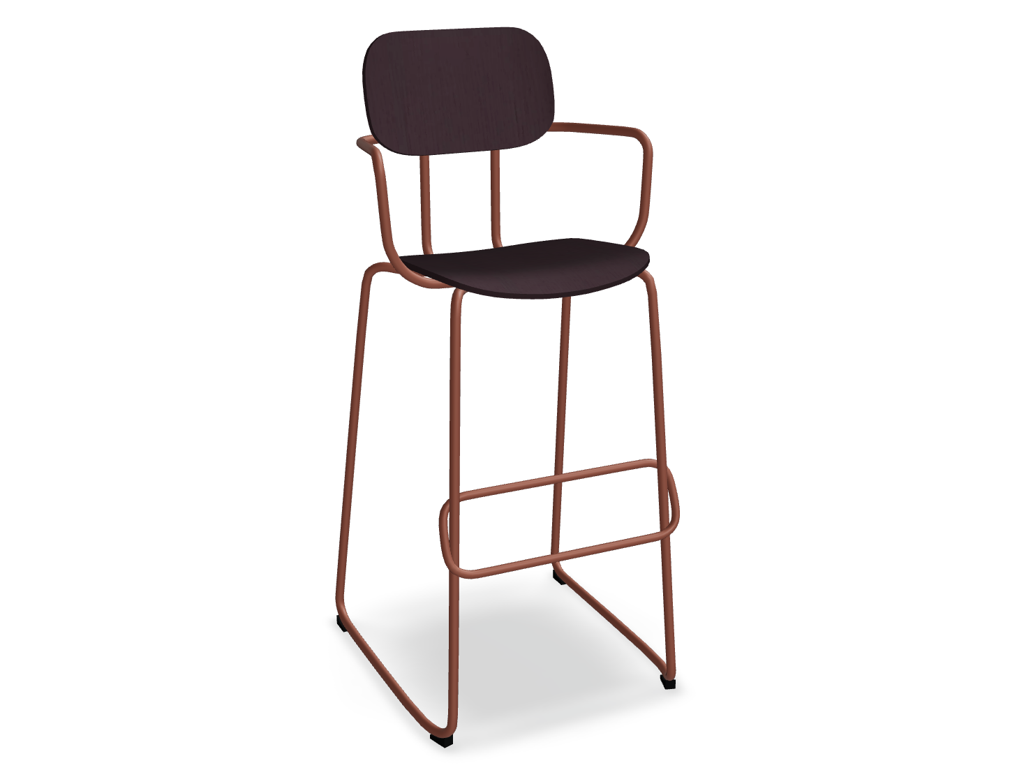 Hoker NEW SCHOOL ceglasta podstawa – metal