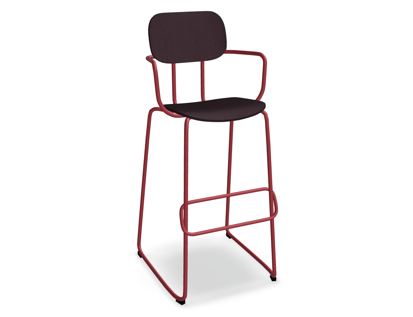 Hoker NEW SCHOOL czerwona podstawa – metal