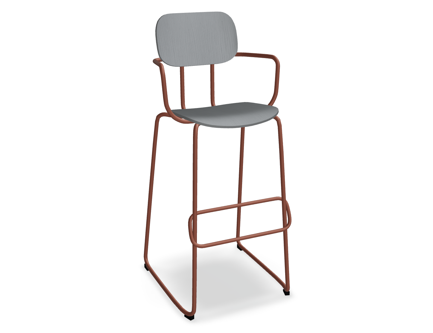 Hoker NEW SCHOOL ceglasta podstawa do kuchni – styl nowoczesny