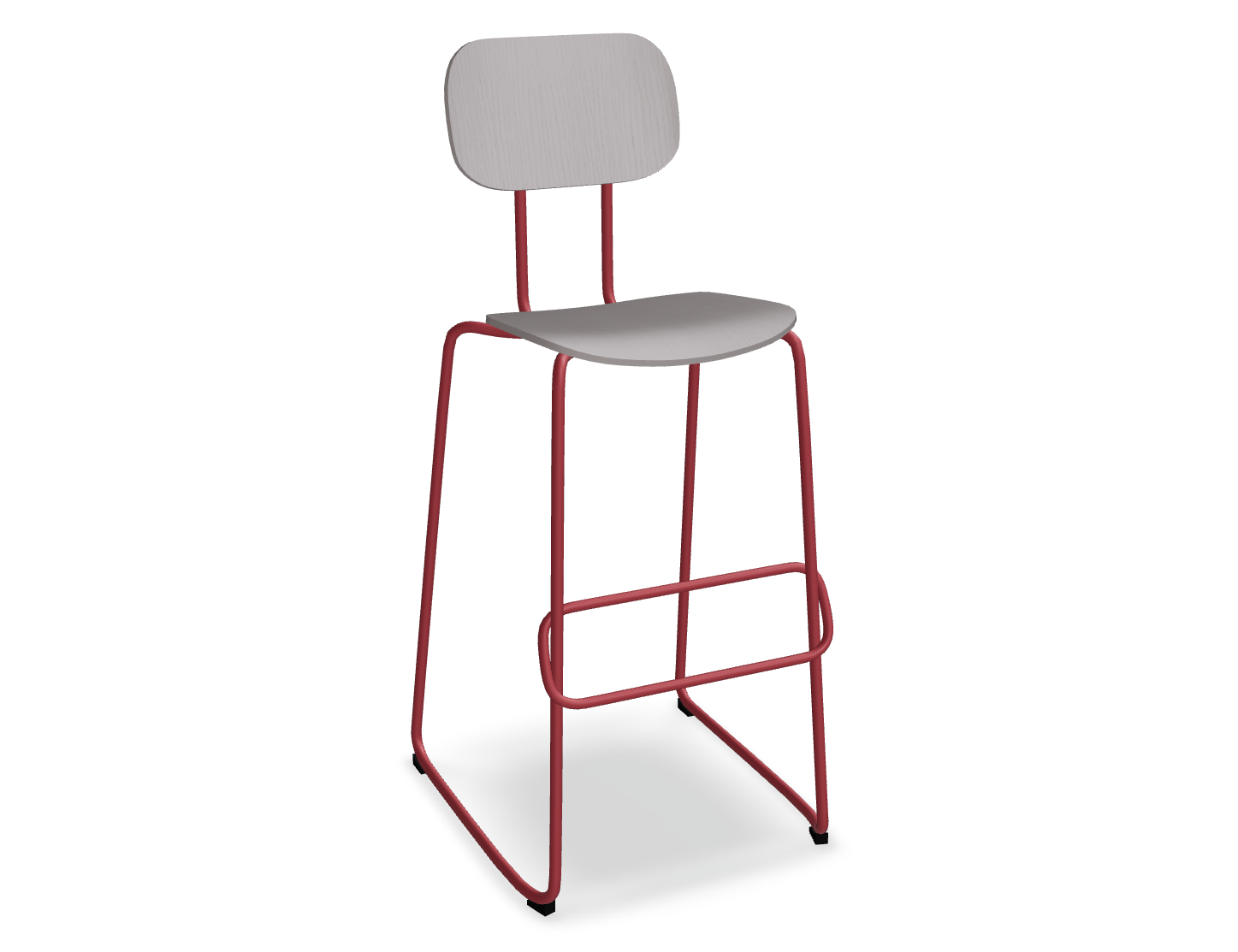 Hoker NEW SCHOOL czerwona podstawa – metal