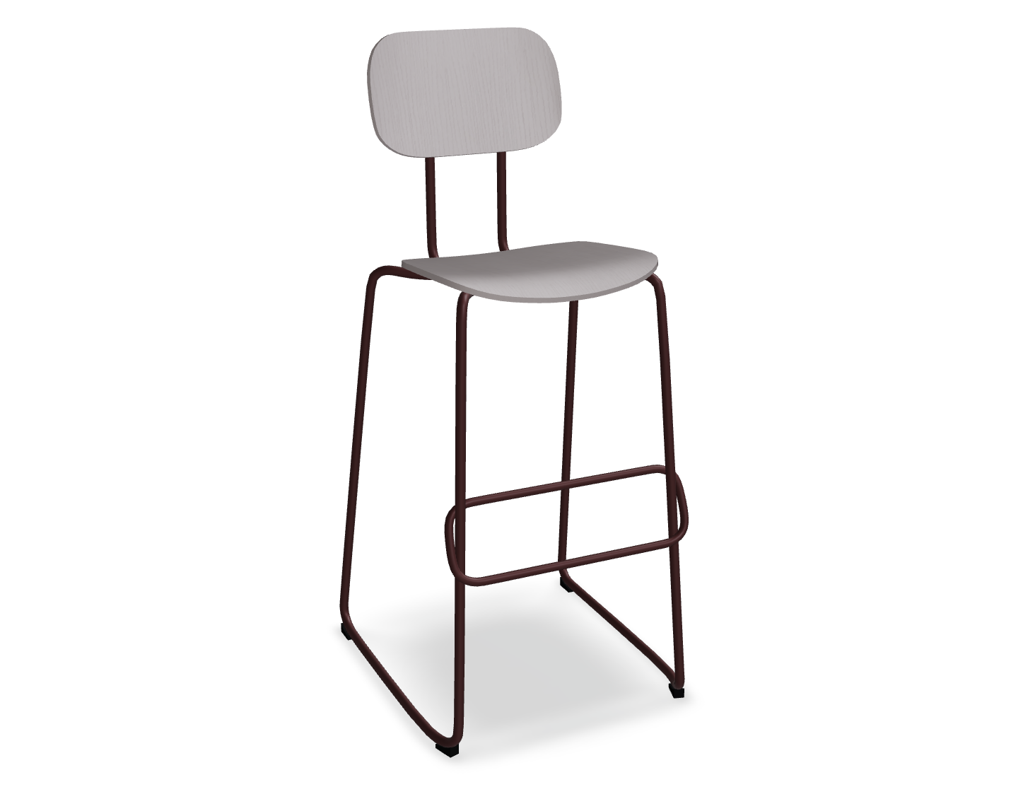 Hoker NEW SCHOOL bordowa podstawa do kuchni – .mdd