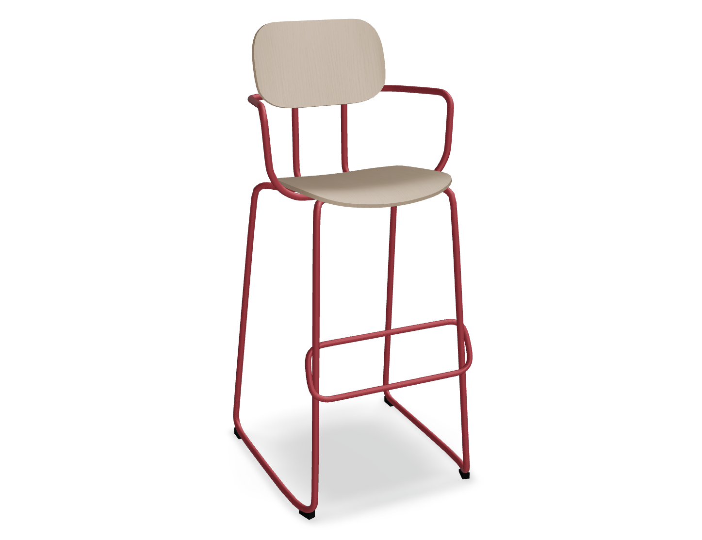Hoker NEW SCHOOL czerwona podstawa – metal, .mdd