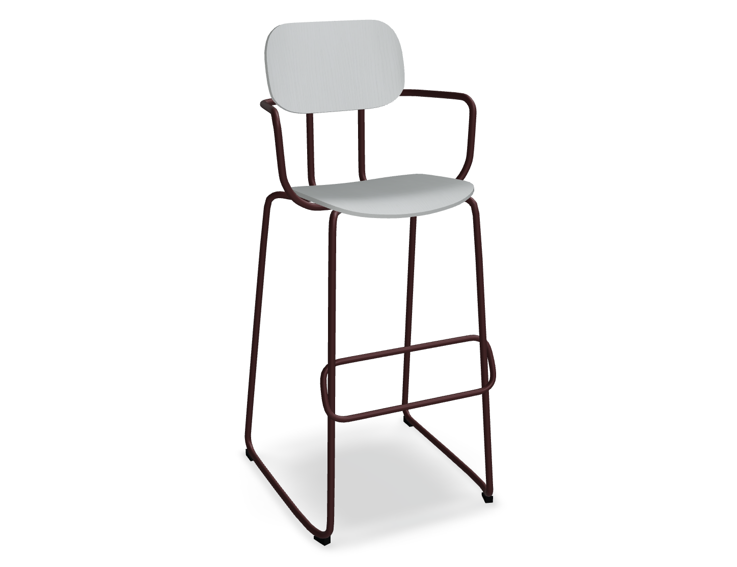Hoker NEW SCHOOL bordowa podstawa – metal, .mdd