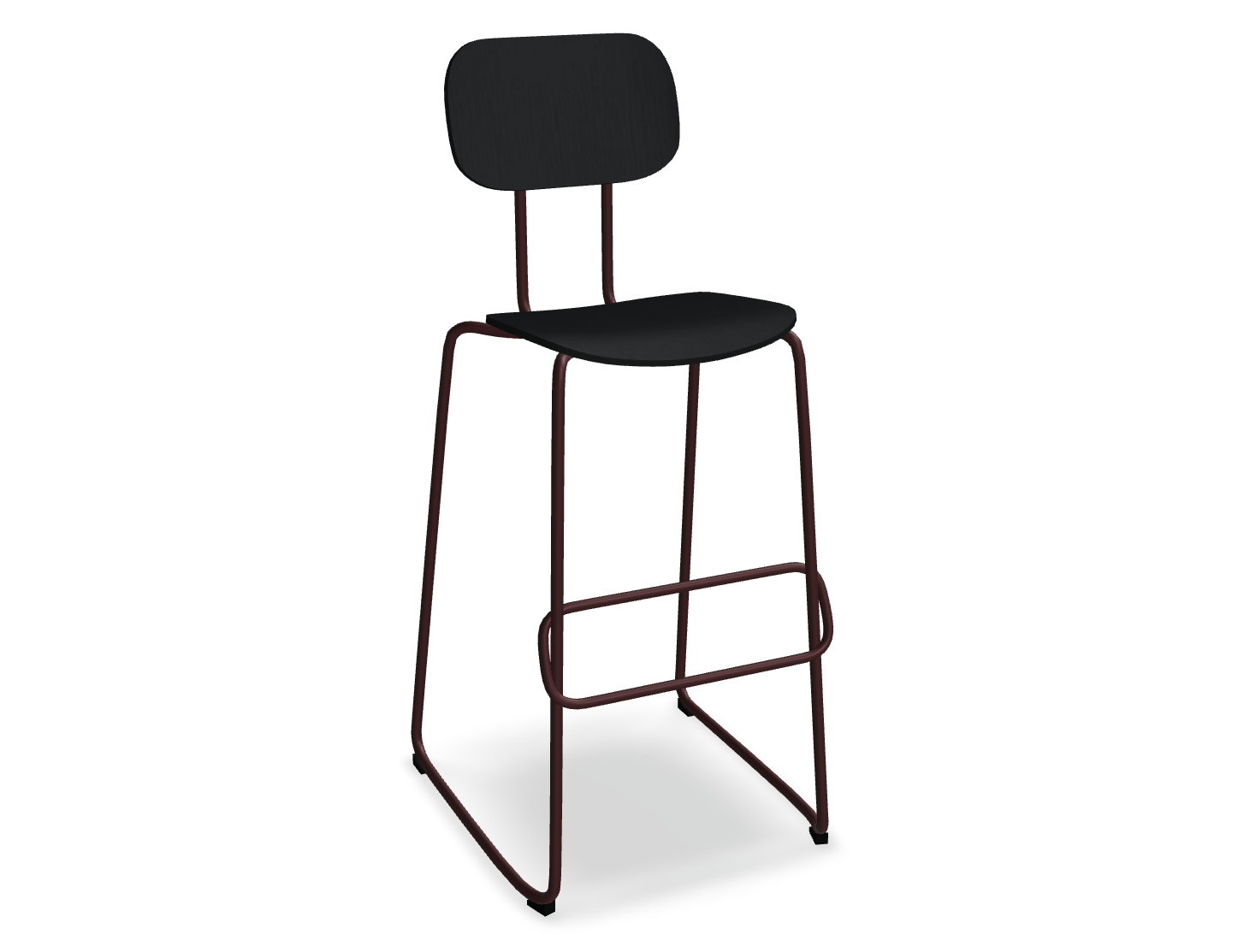 Hoker NEW SCHOOL bordowa podstawa do kuchni – .mdd