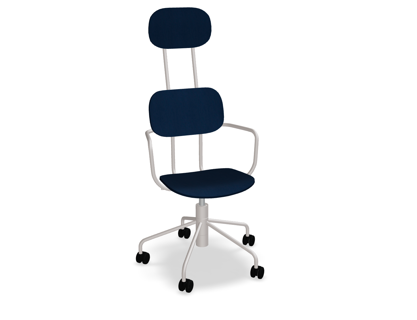 Krzesło biurowe z zagłówkiem NEW SCHOOL beżowa podstawa z regulowaną wysokością, marka .mdd