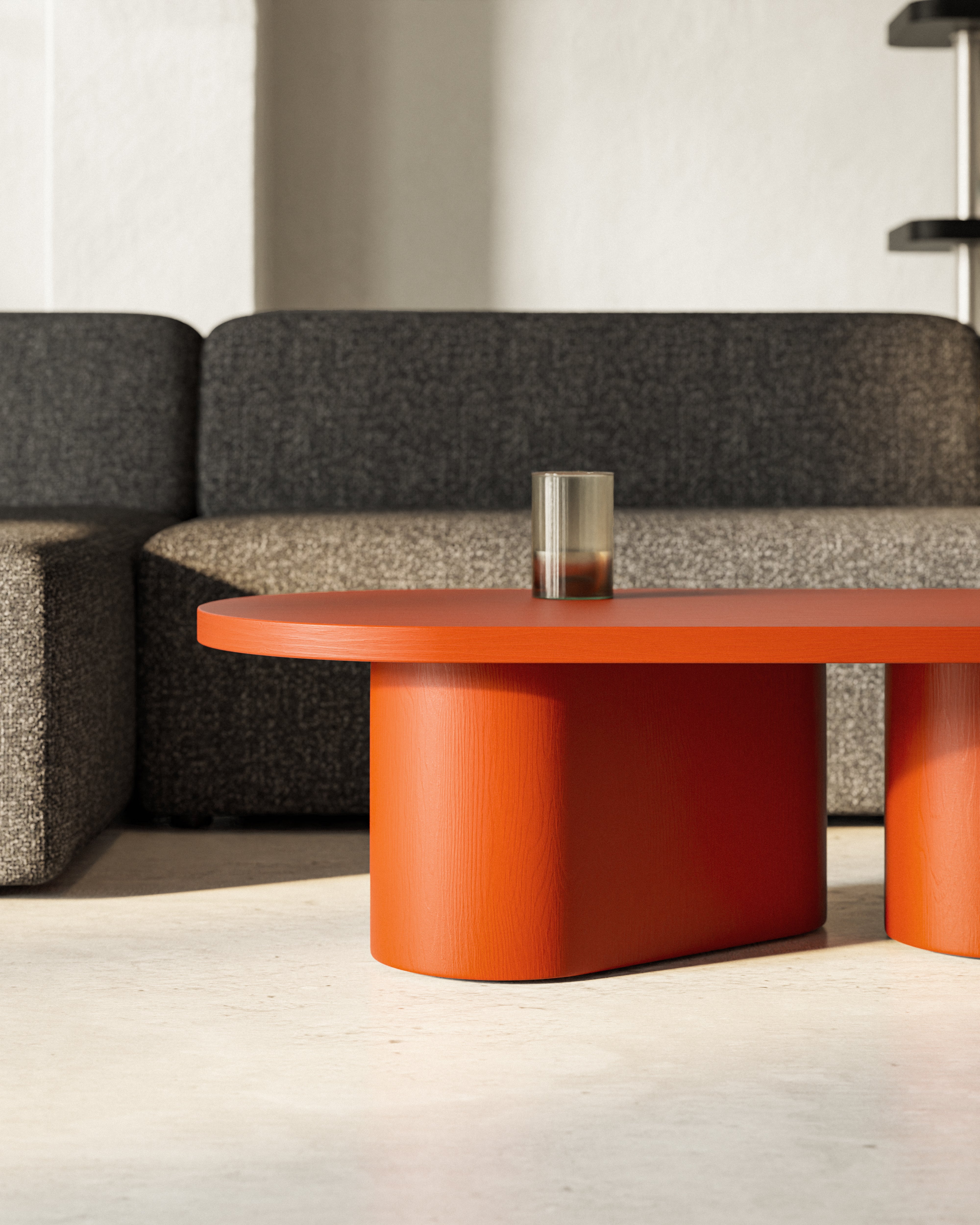 Konferenční stolek NAL červený rooibos