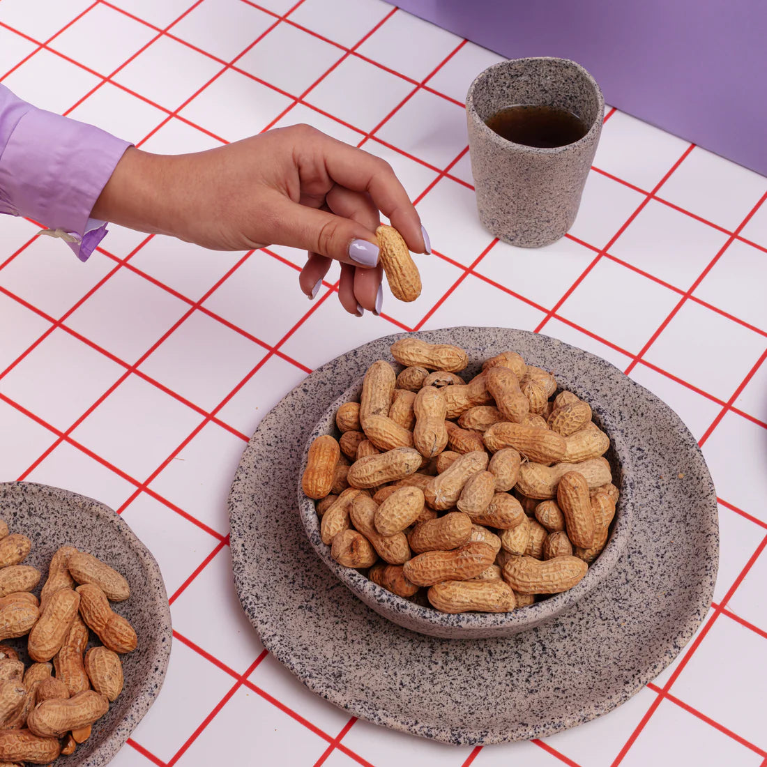 Miska NEWLITHIC šedá porcelán